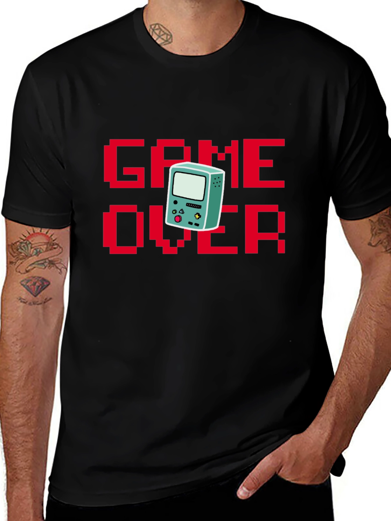 Game Over Pixel Art T-Shirt - Retro Gaming Style