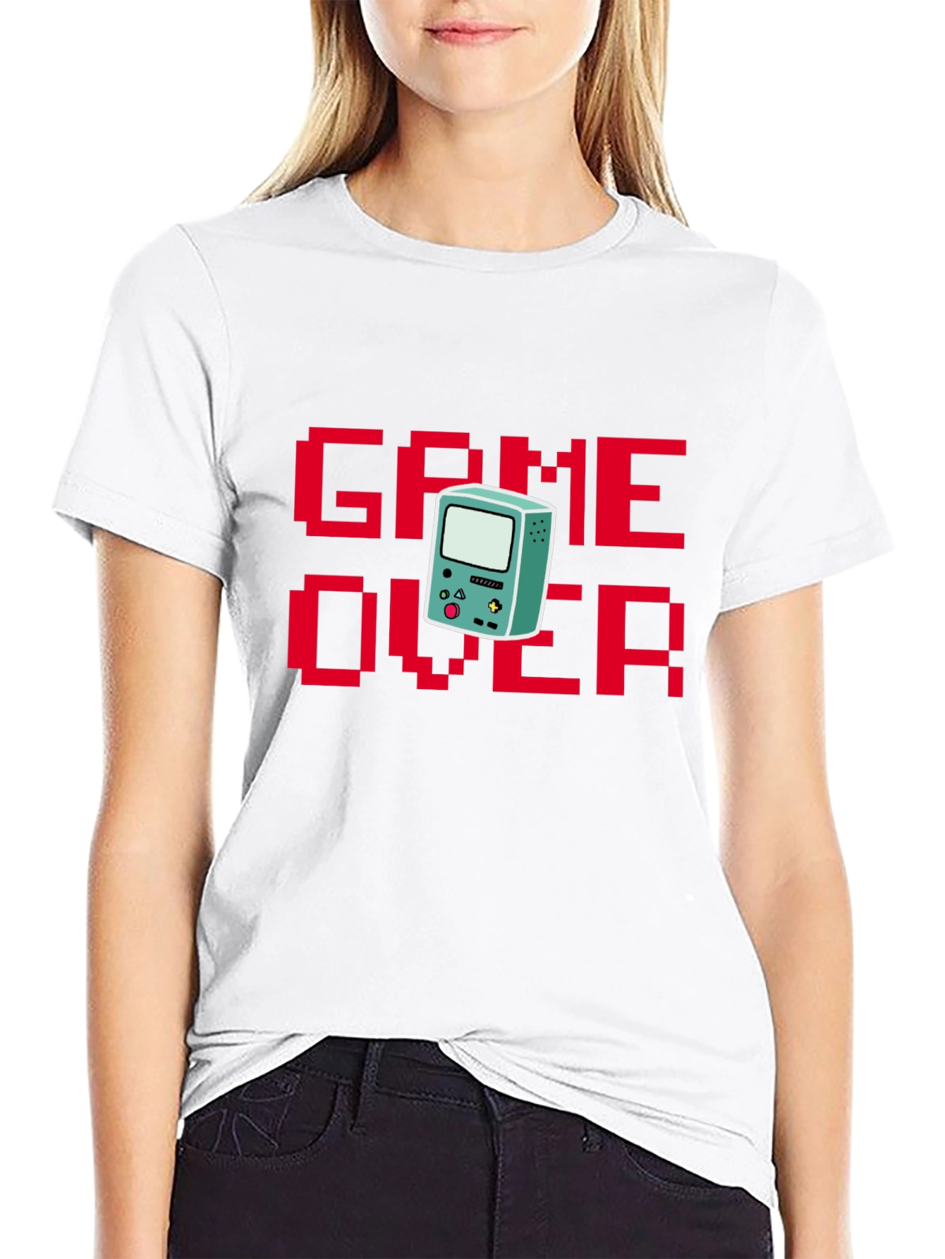 Game Over Pixel Art T-Shirt - Retro Gaming Style