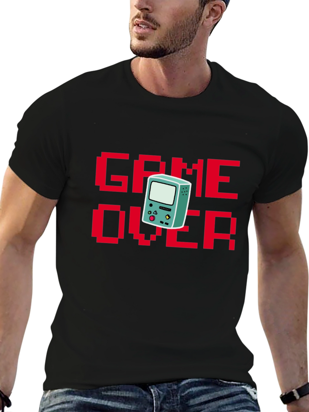 Game Over Pixel Art T-Shirt - Retro Gaming Style
