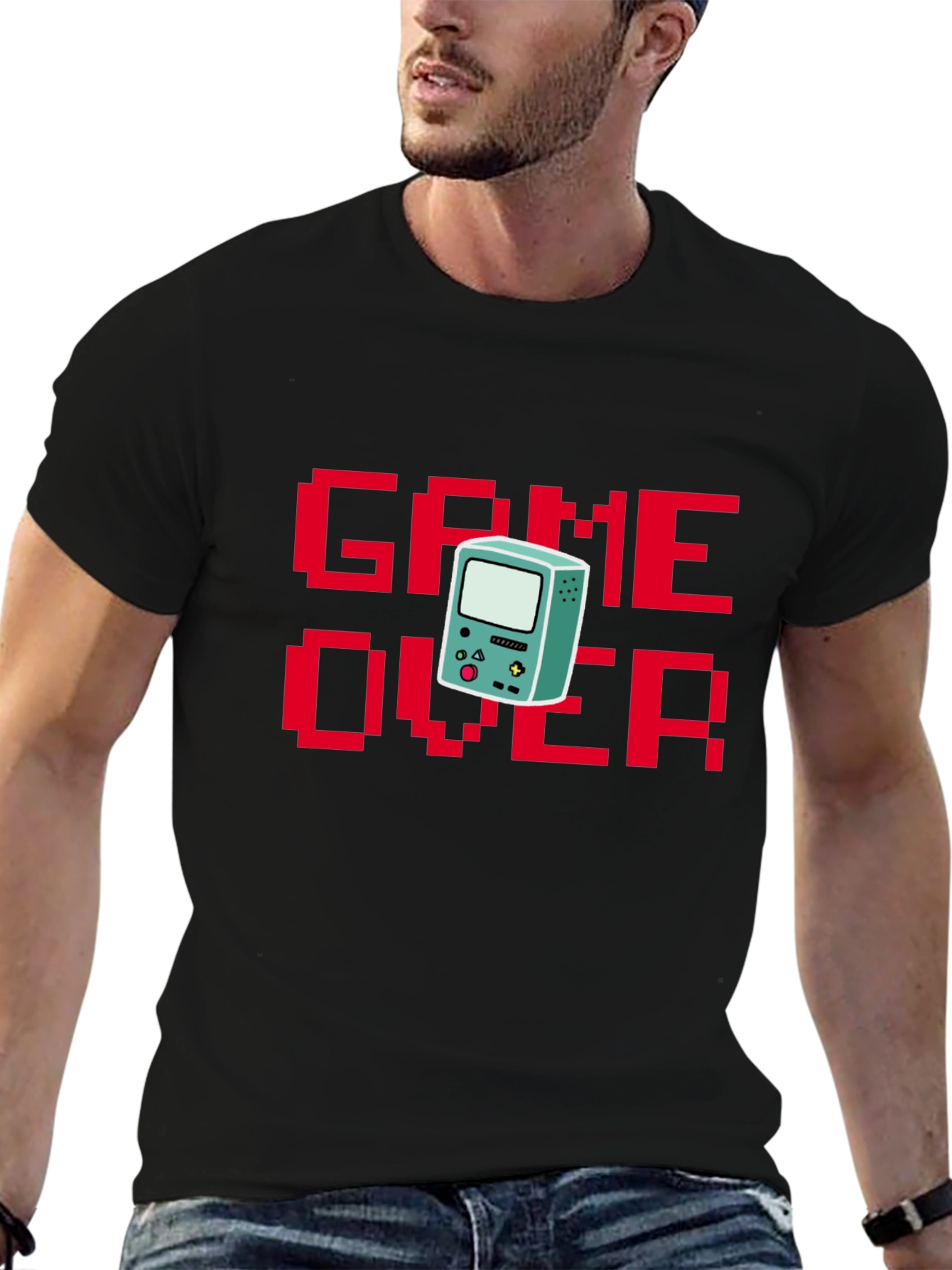 Game Over Pixel Art T-Shirt - Retro Gaming Style