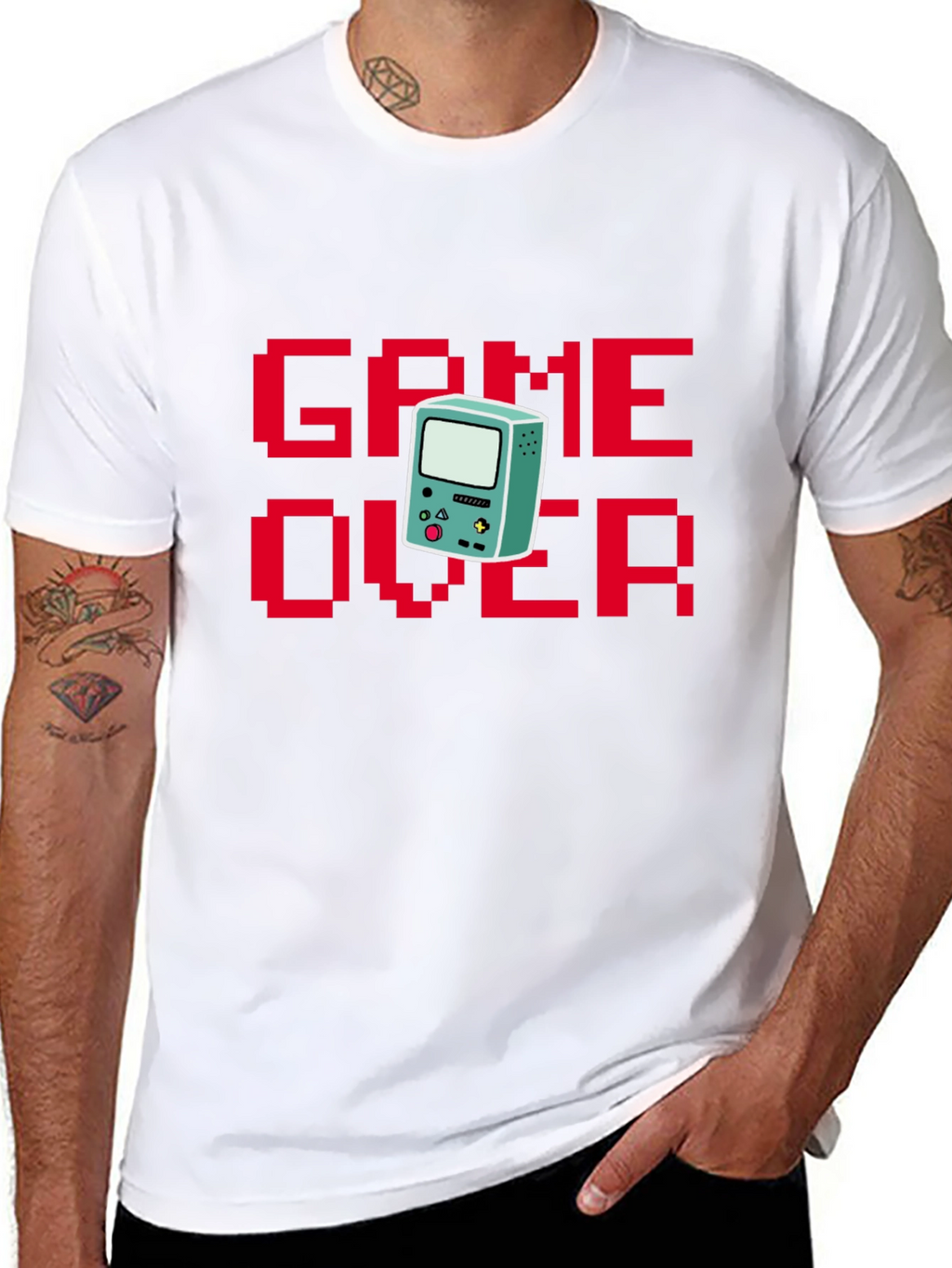 Game Over Pixel Art T-Shirt - Retro Gaming Style