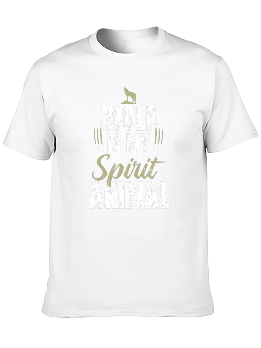Wolf Spirit Animal Graphic T-Shirt - Black