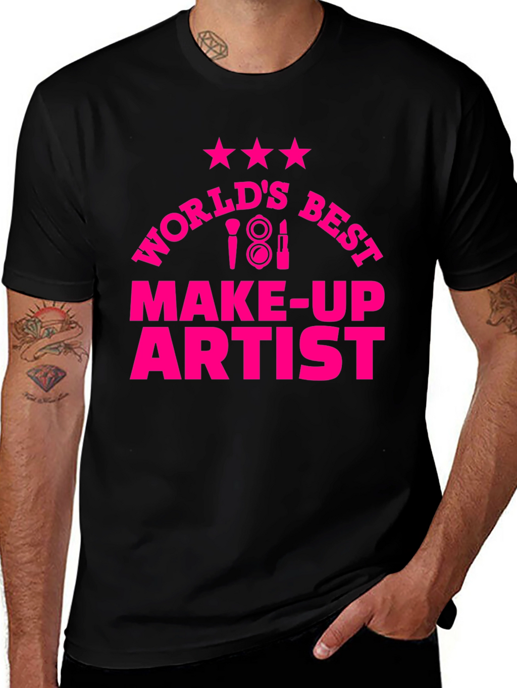 Worlds Best Make-Up Artist Graphic T-Shirt