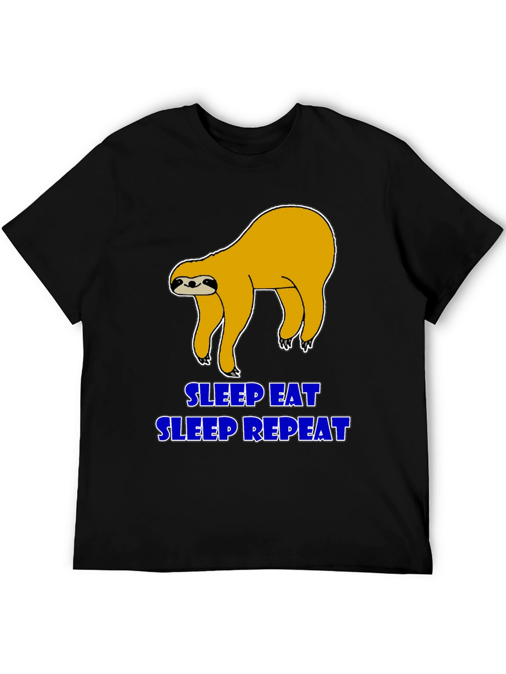 Sleep Eat Repeat Sloth Graphic T-Shirt