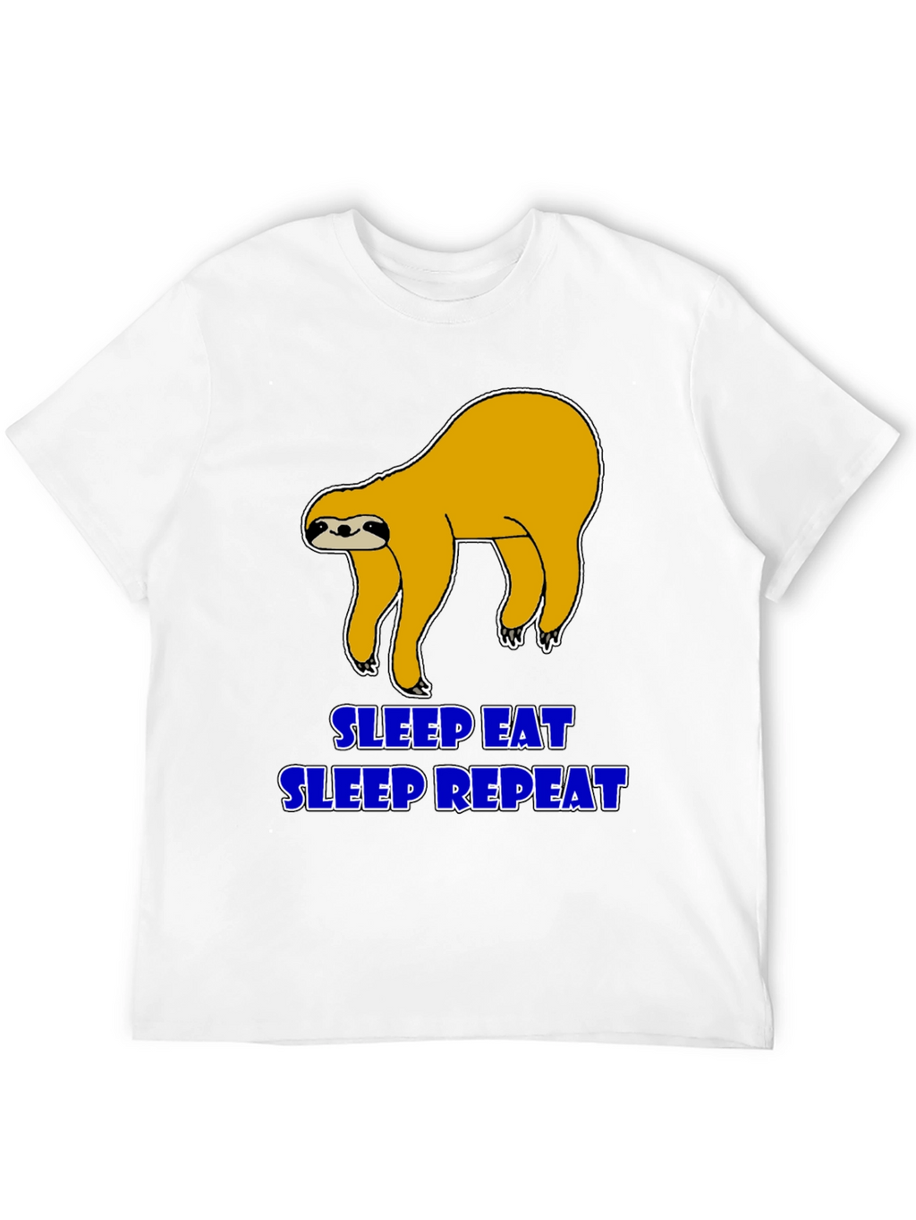 Sleep Eat Repeat Sloth Graphic T-Shirt