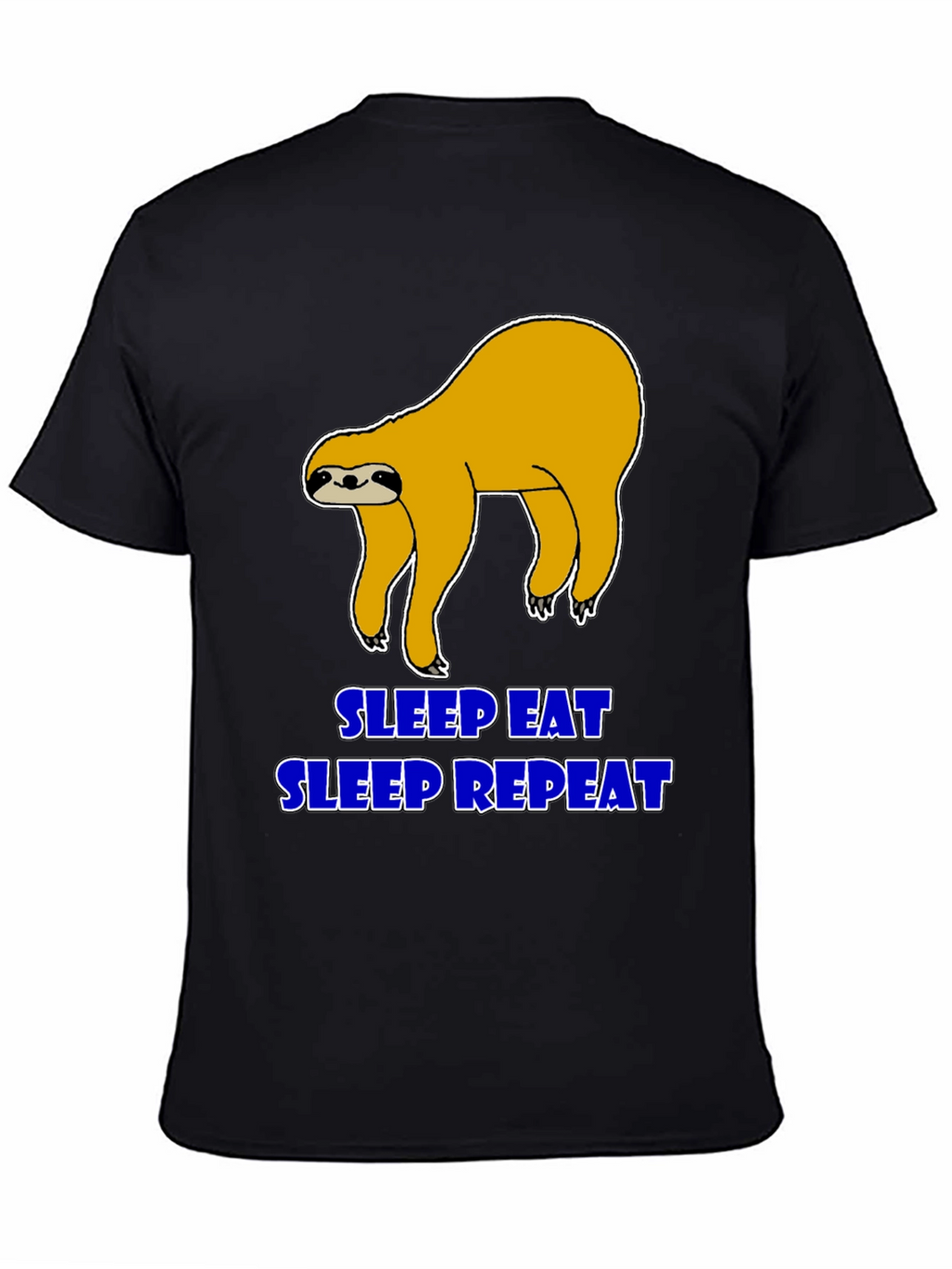 Sleep Eat Repeat Sloth Graphic T-Shirt