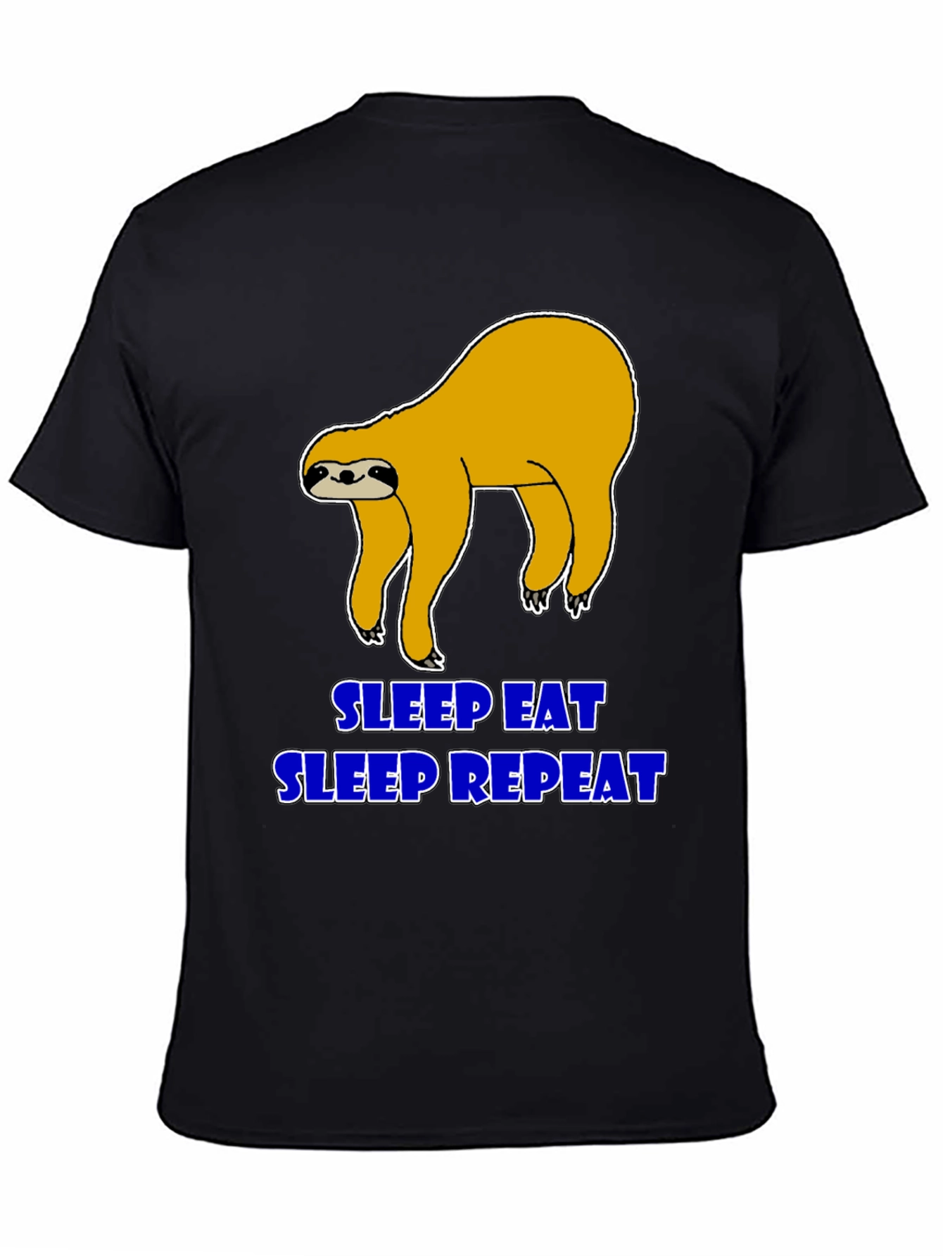 Sleep Eat Repeat Sloth Graphic T-Shirt