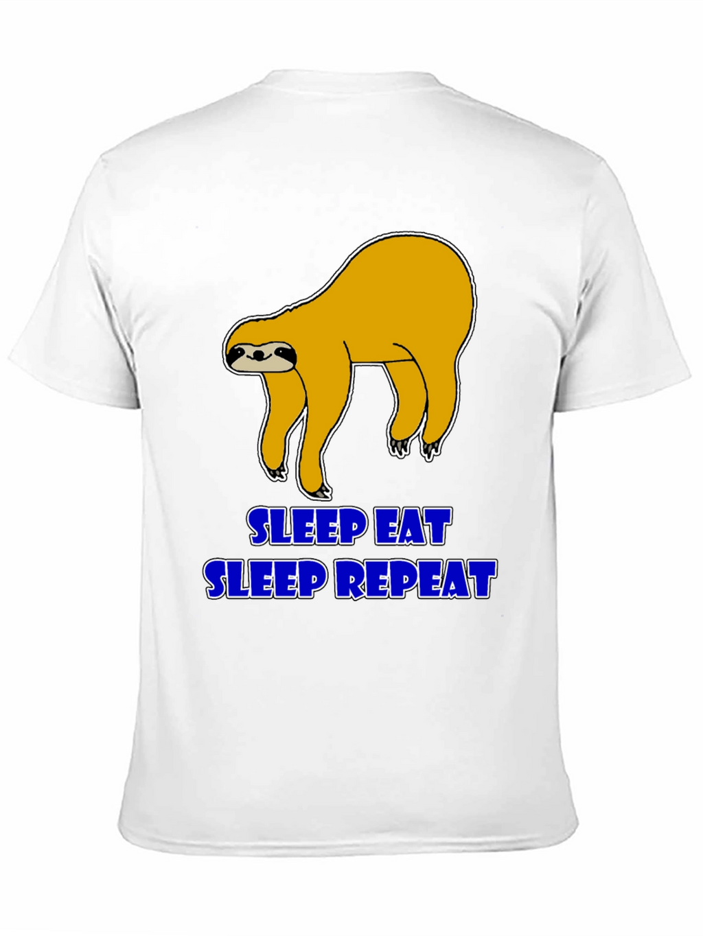 Sleep Eat Repeat Sloth Graphic T-Shirt