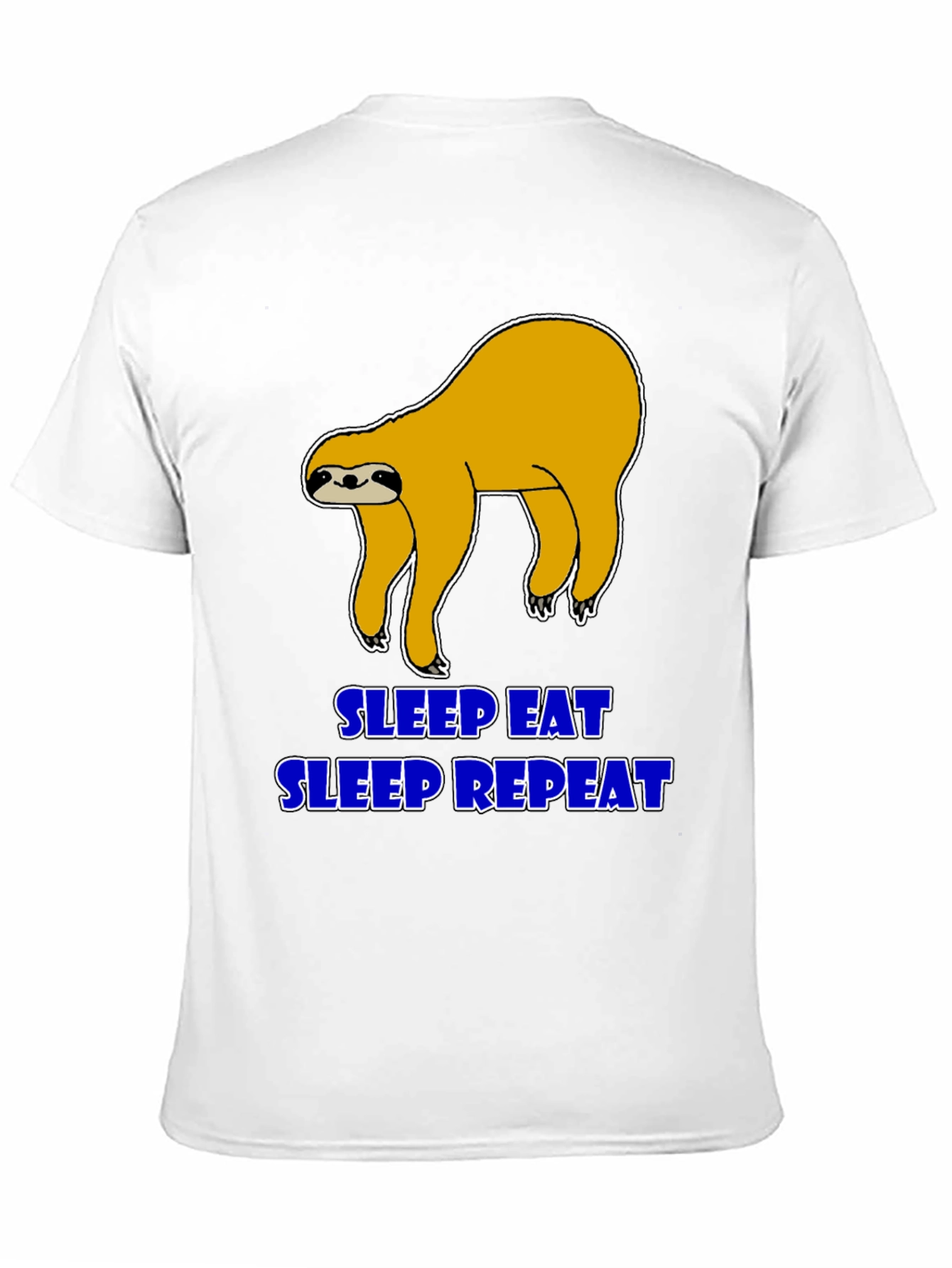 Sleep Eat Repeat Sloth Graphic T-Shirt