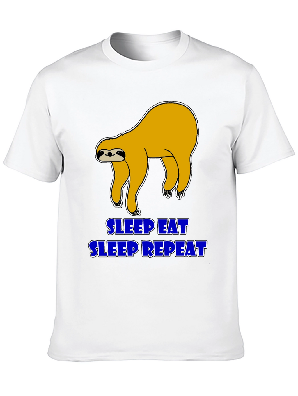 Sleep Eat Repeat Sloth Graphic T-Shirt