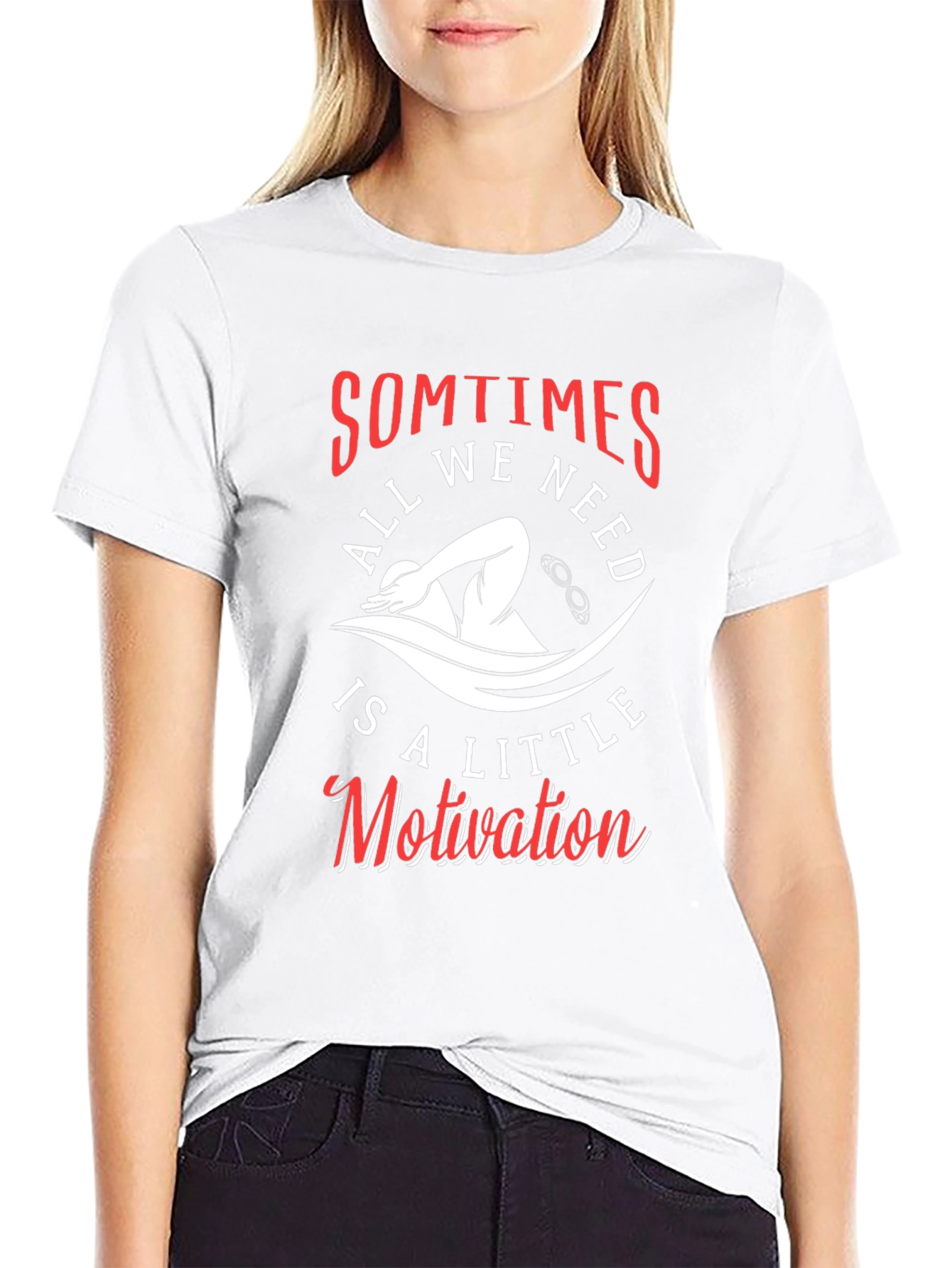 Motivational Swimmer Graphic T-Shirt