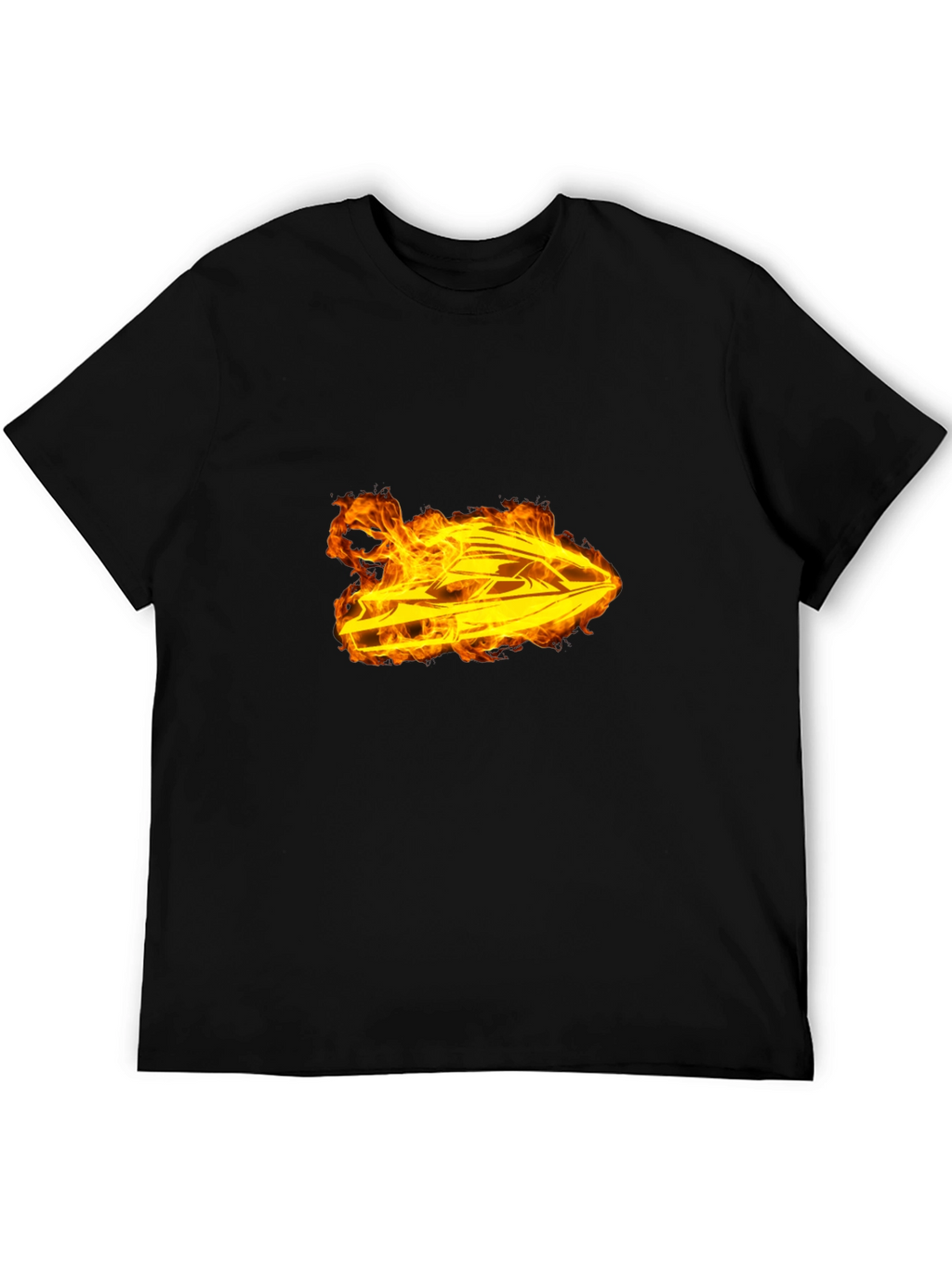 Fiery Jet Ski Graphic T-Shirt
