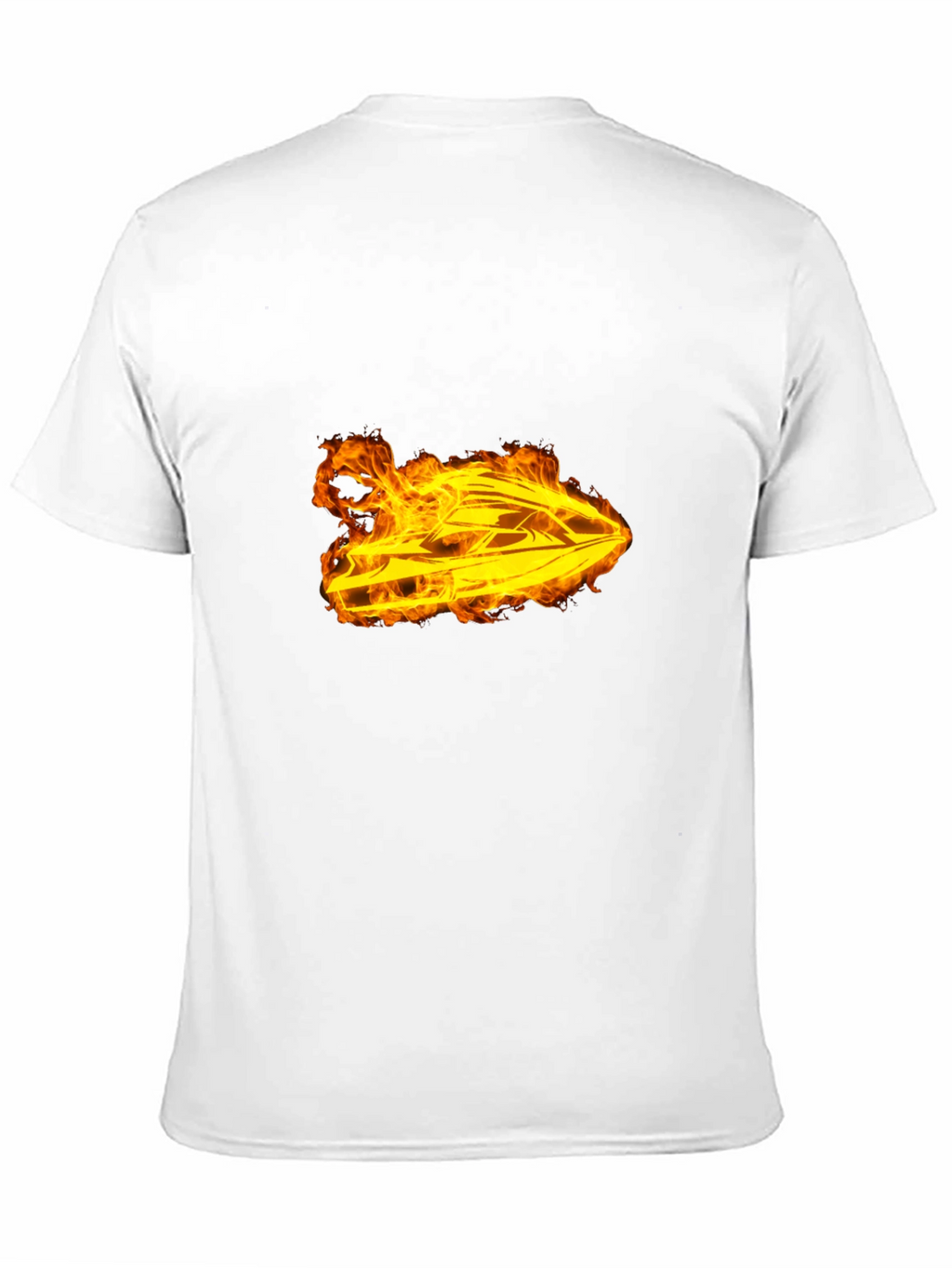 Fiery Jet Ski Graphic T-Shirt