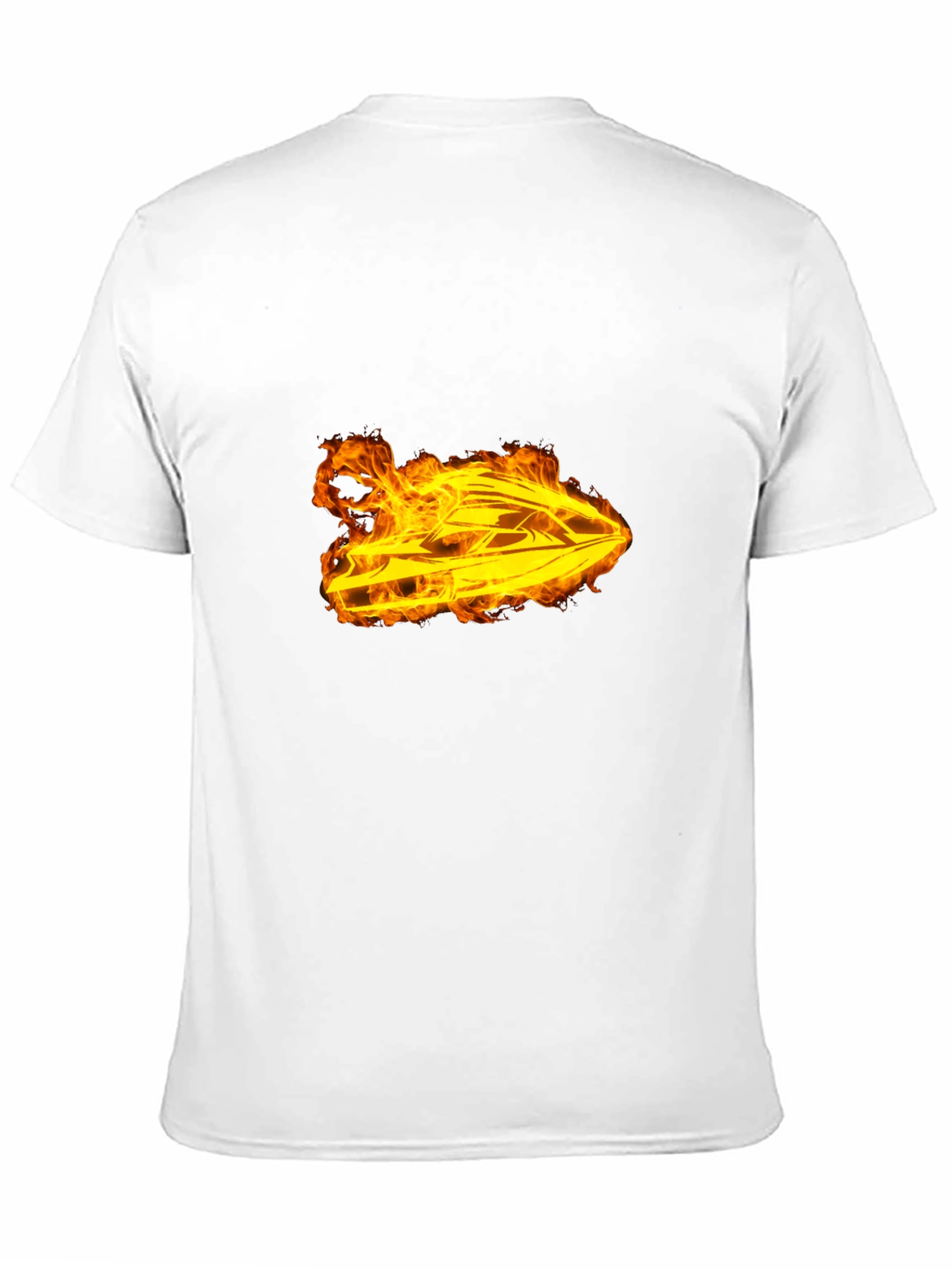 Fiery Jet Ski Graphic T-Shirt