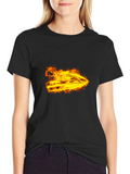 Fiery Jet Ski Graphic T-Shirt