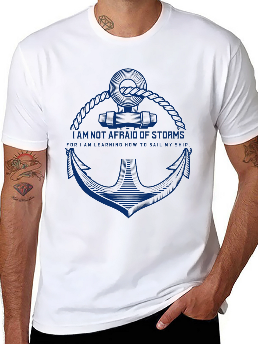 Nautical Anchor T-Shirt - Sailors Motto