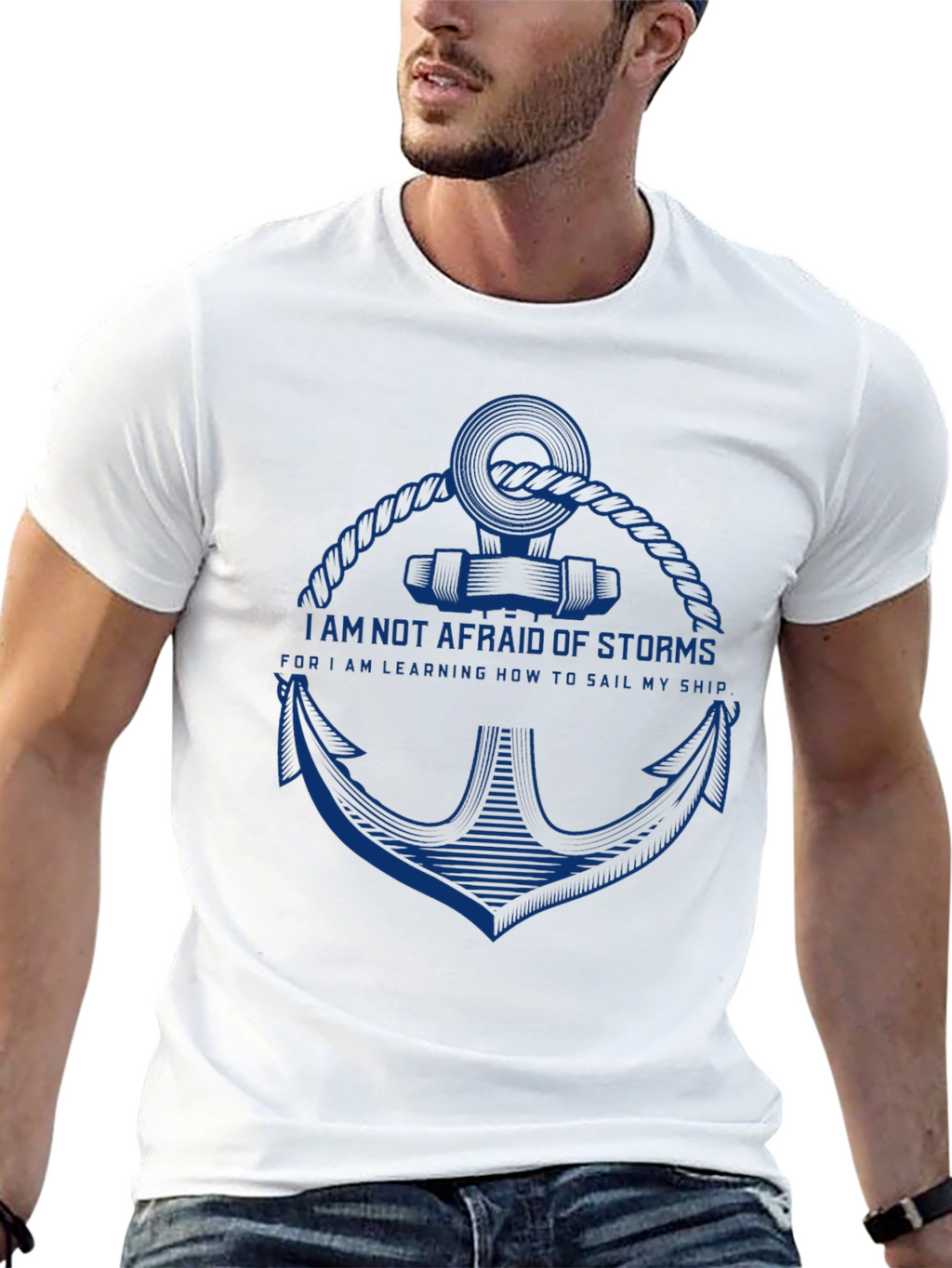 Nautical Anchor T-Shirt - Sailors Motto