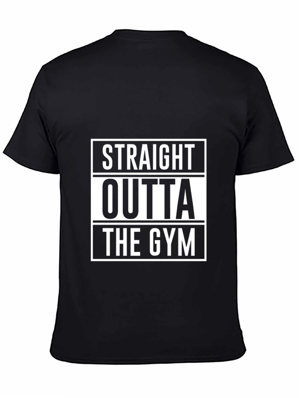 Straight Outta The Gym Black T-Shirt