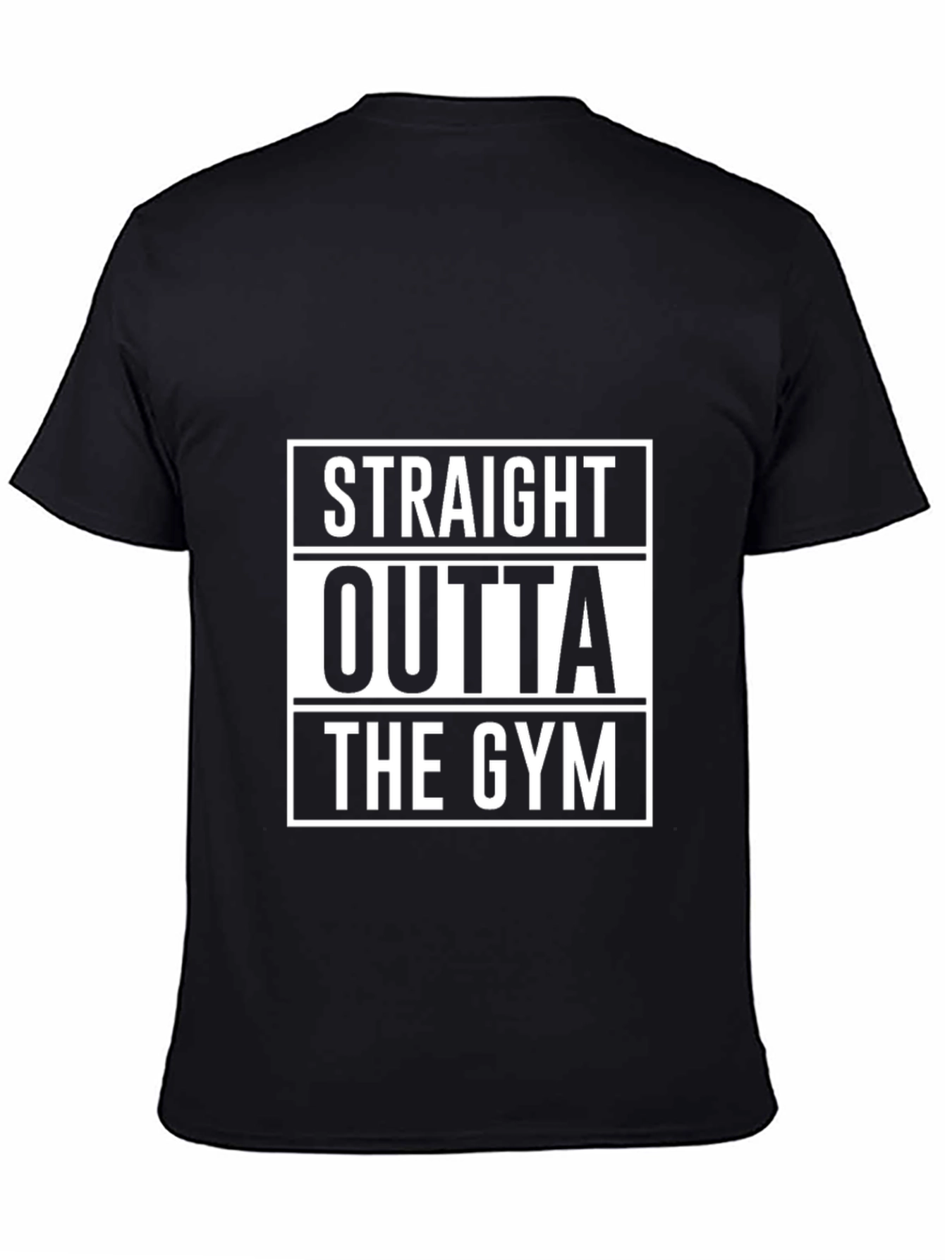 Straight Outta The Gym Black T-Shirt