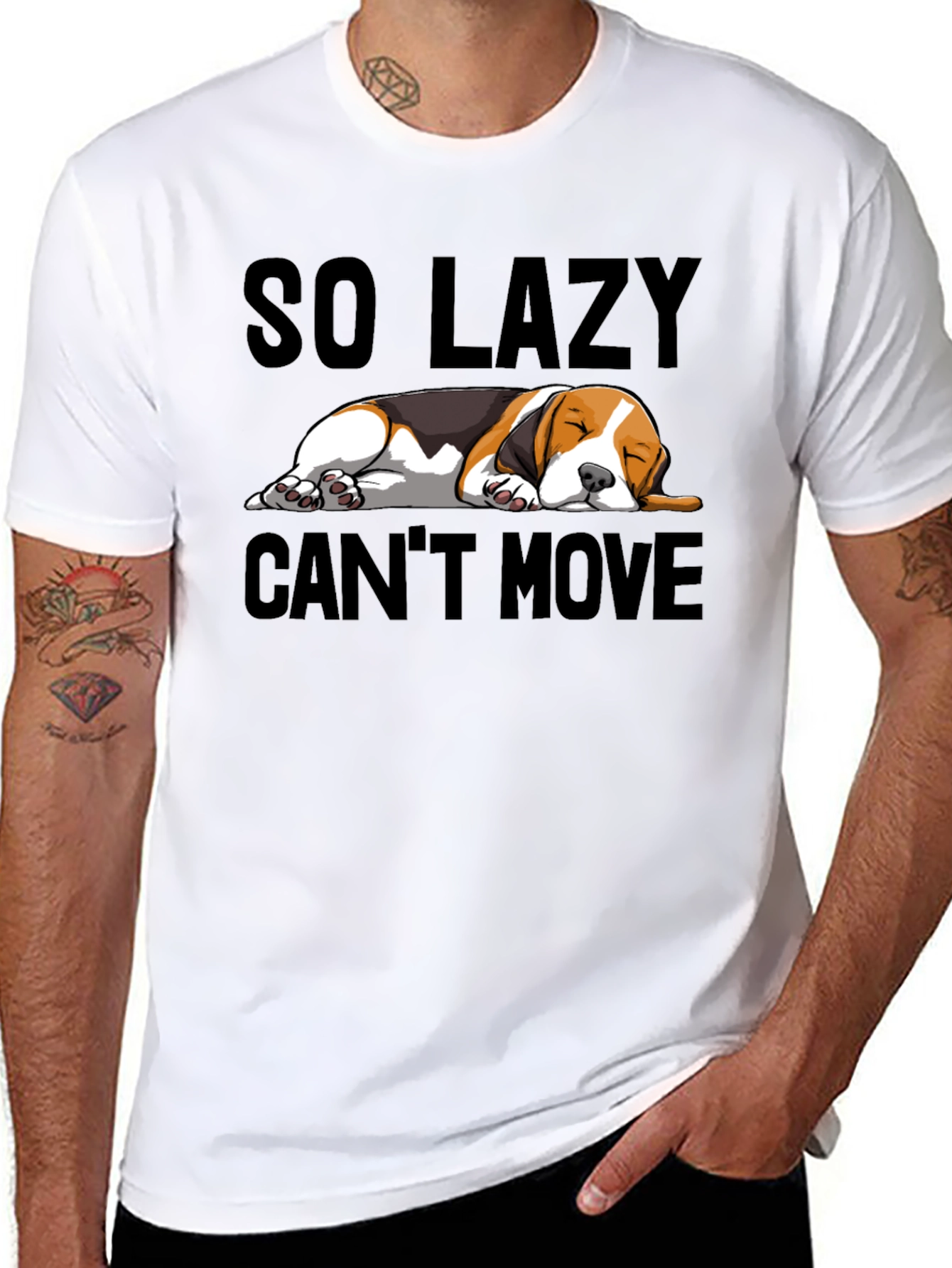 Lazy Dog Graphic T-Shirt - Unisex Relaxed Fit