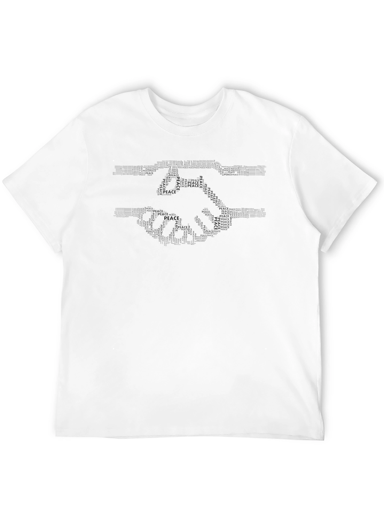 Peace Handshake Graphic Tee - Black