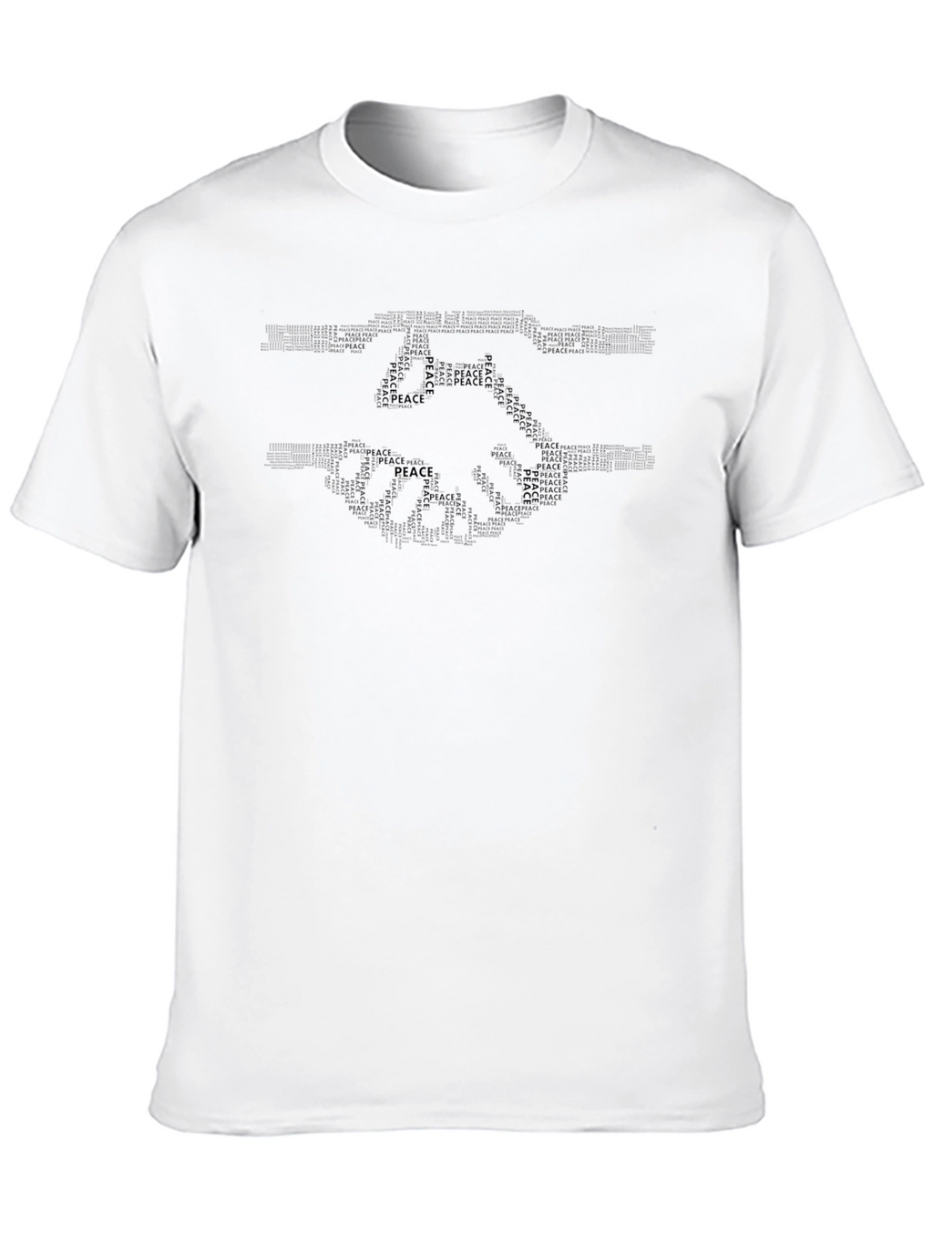 Peace Handshake Graphic Tee - Black