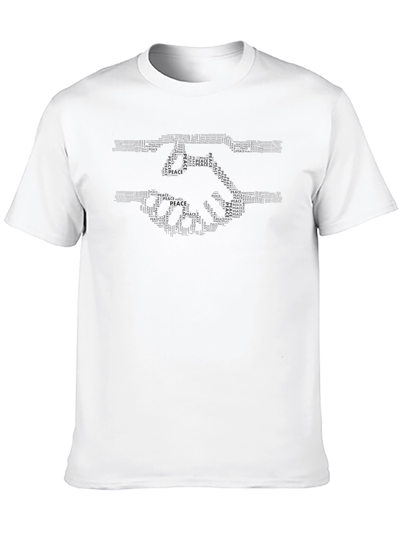 Peace Handshake Graphic Tee - Black