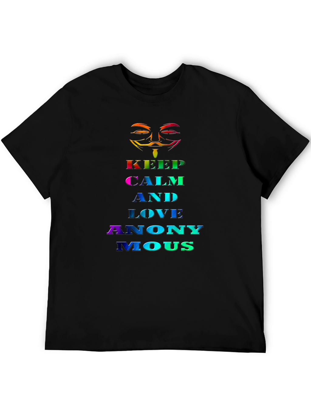 Keep Calm and Love Anonymous Rainbow T-Shirt