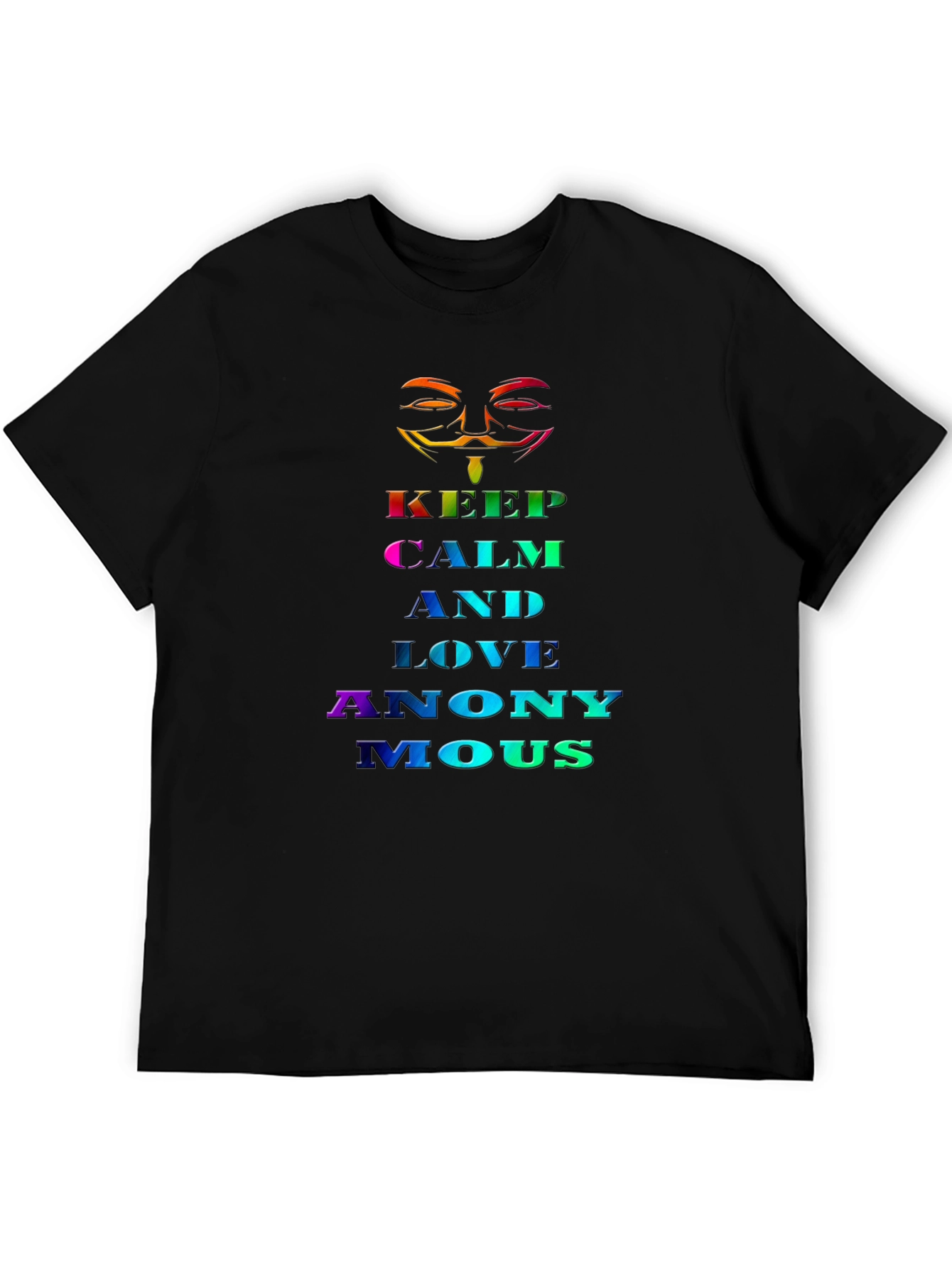 Keep Calm and Love Anonymous Rainbow T-Shirt