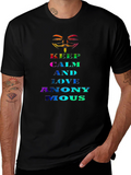 Keep Calm and Love Anonymous Rainbow T-Shirt