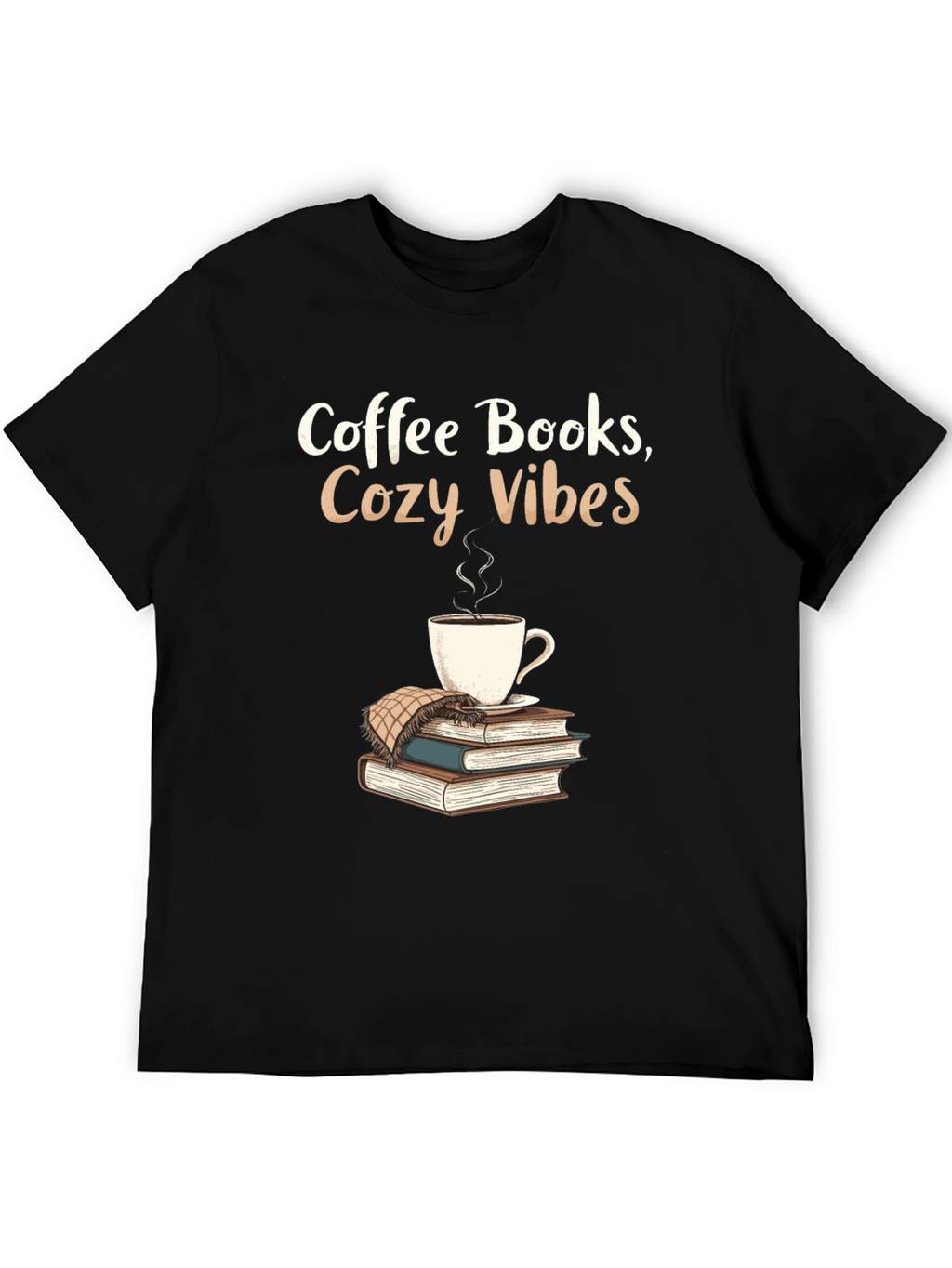 Coffee Books Cozy Vibes Graphic Tee