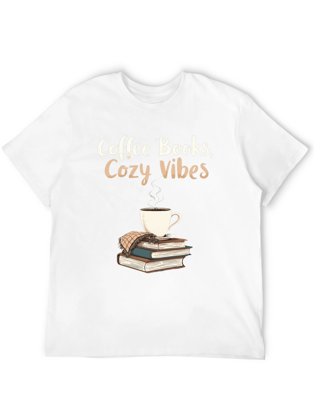 Coffee Books Cozy Vibes Graphic Tee