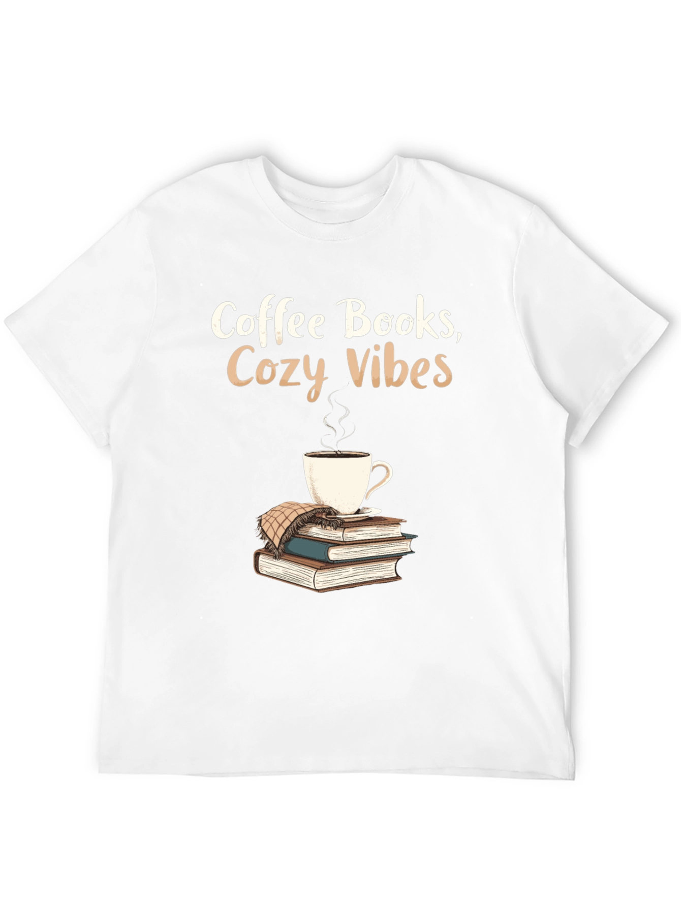 Coffee Books Cozy Vibes Graphic Tee
