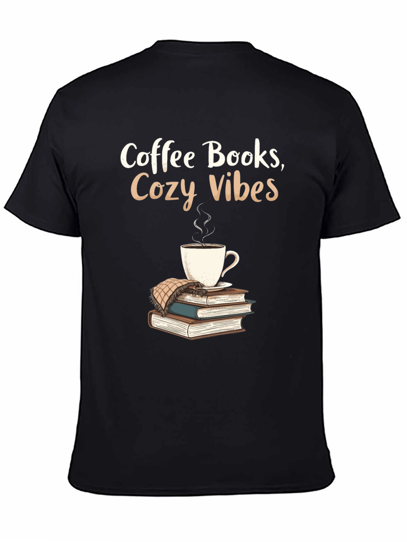Coffee Books Cozy Vibes Graphic Tee