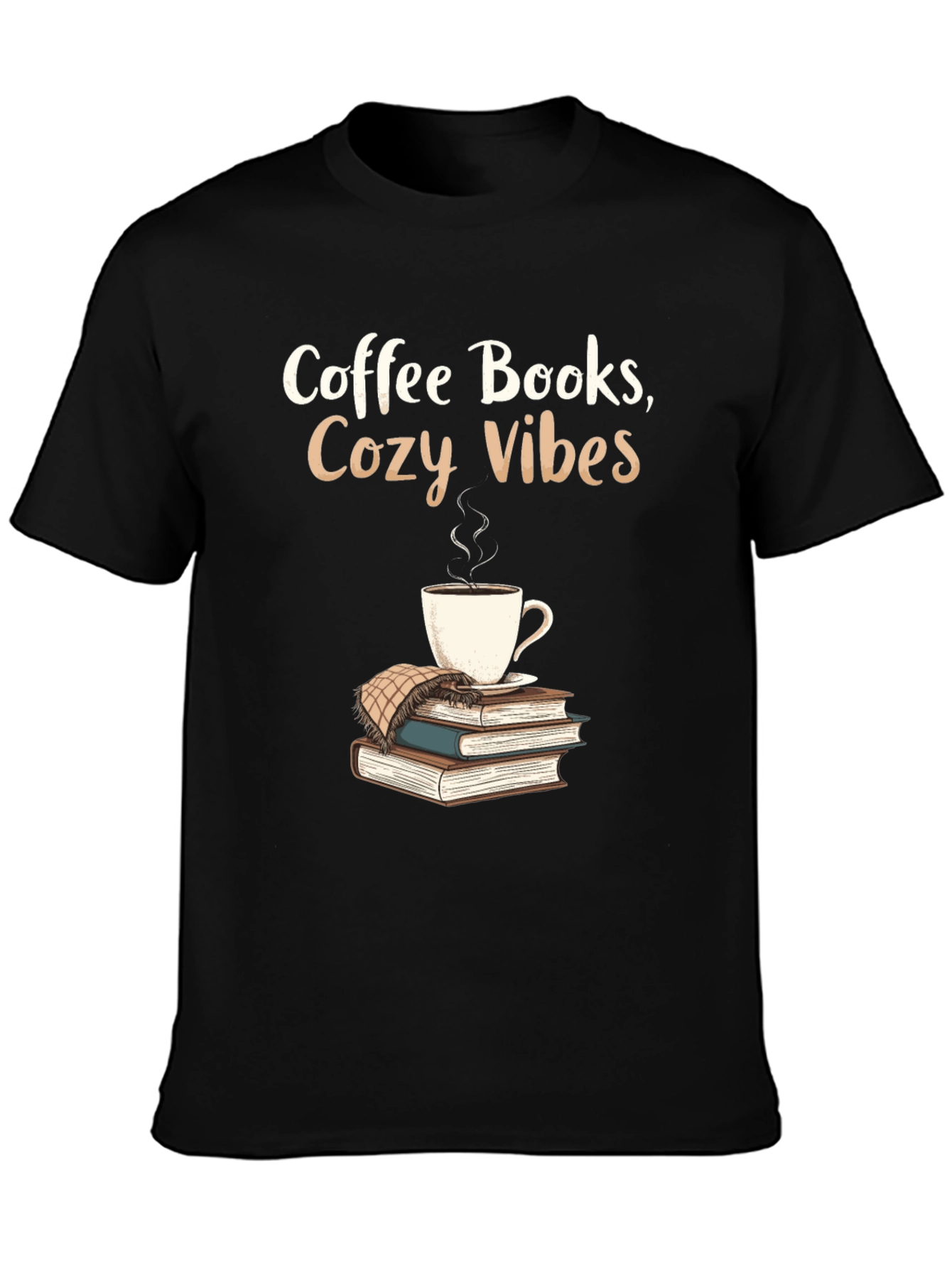 Coffee Books Cozy Vibes Graphic Tee