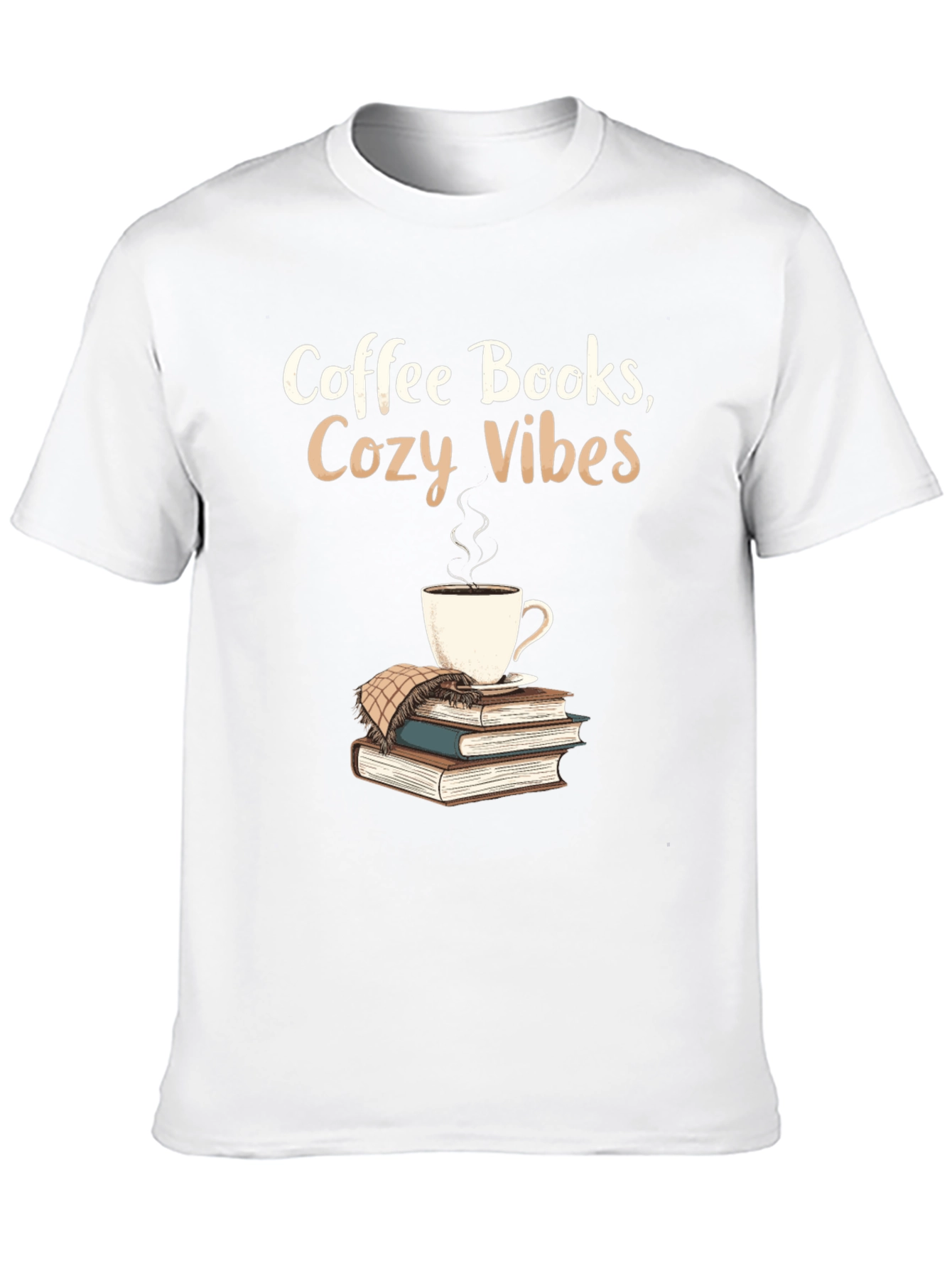 Coffee Books Cozy Vibes Graphic Tee