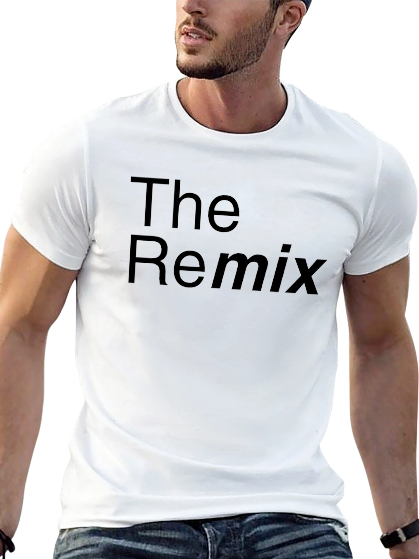 The Remix Black T-Shirt - Trendy Graphic Tee