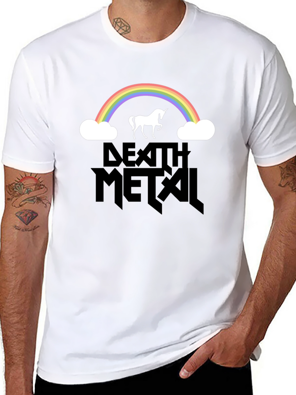 Death Metal Rainbow Unicorn T-Shirt