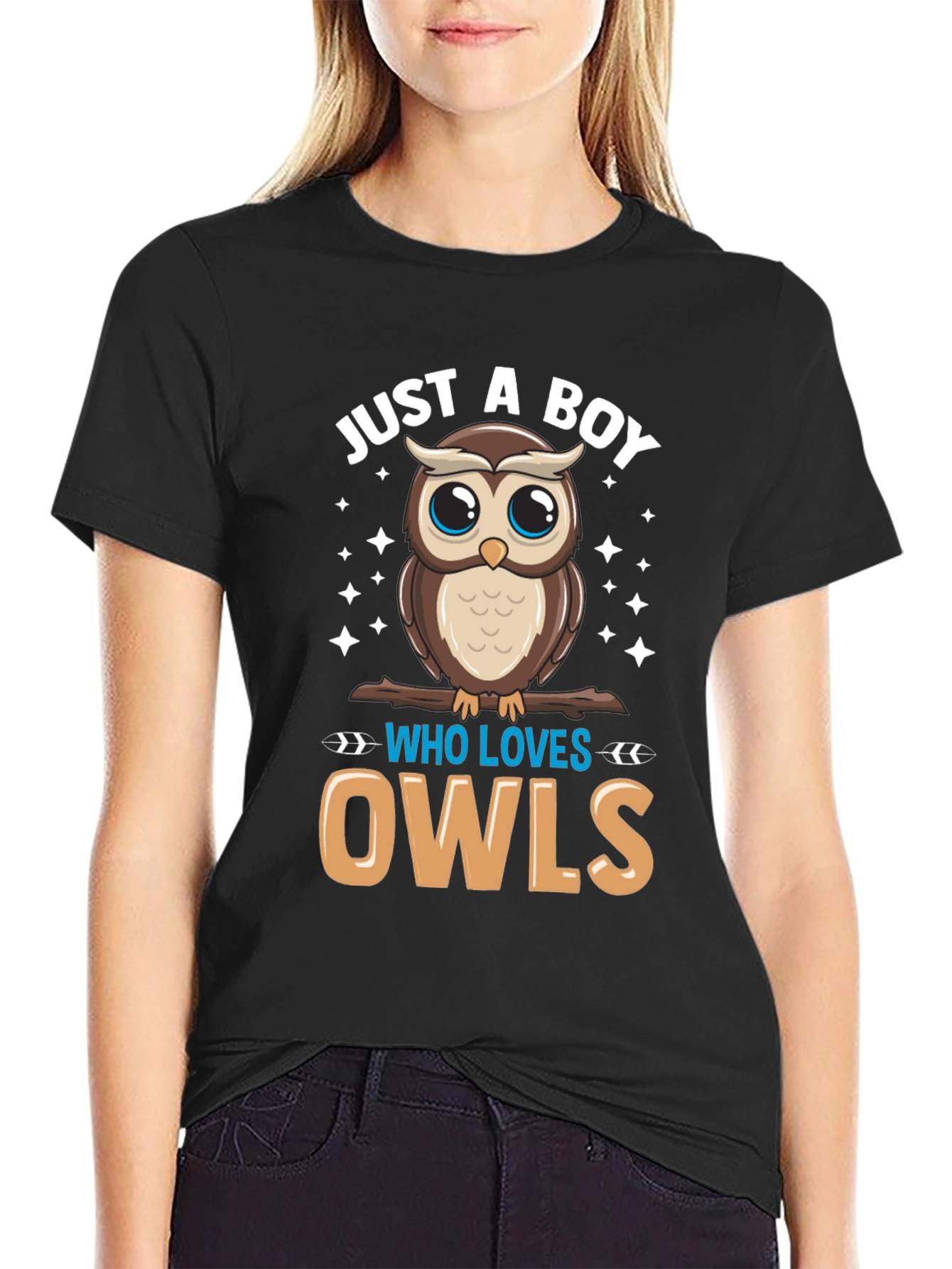 Boys Owl Lover T-Shirt - Cute Cartoon Design