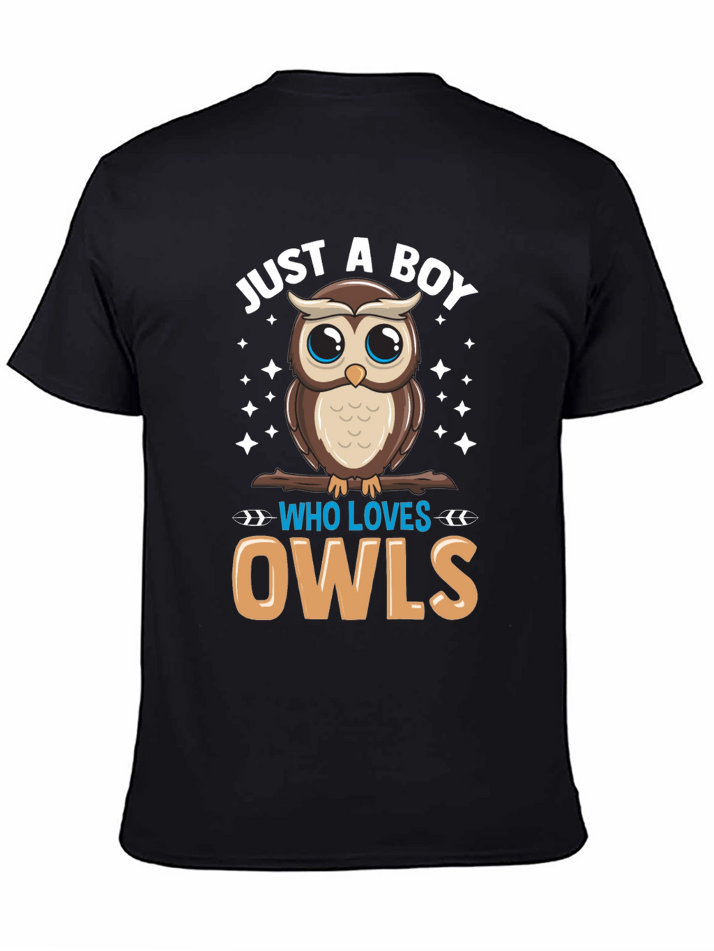 Boys Owl Lover T-Shirt - Cute Cartoon Design
