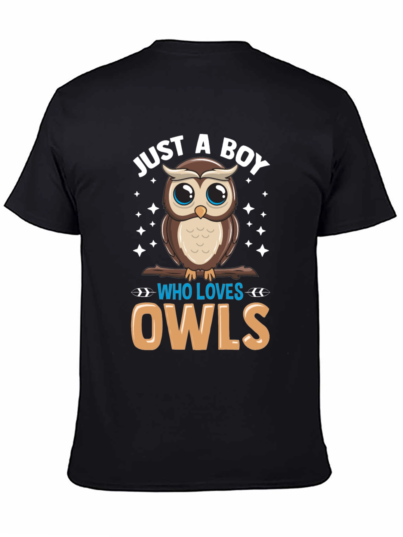 Boys Owl Lover T-Shirt - Cute Cartoon Design