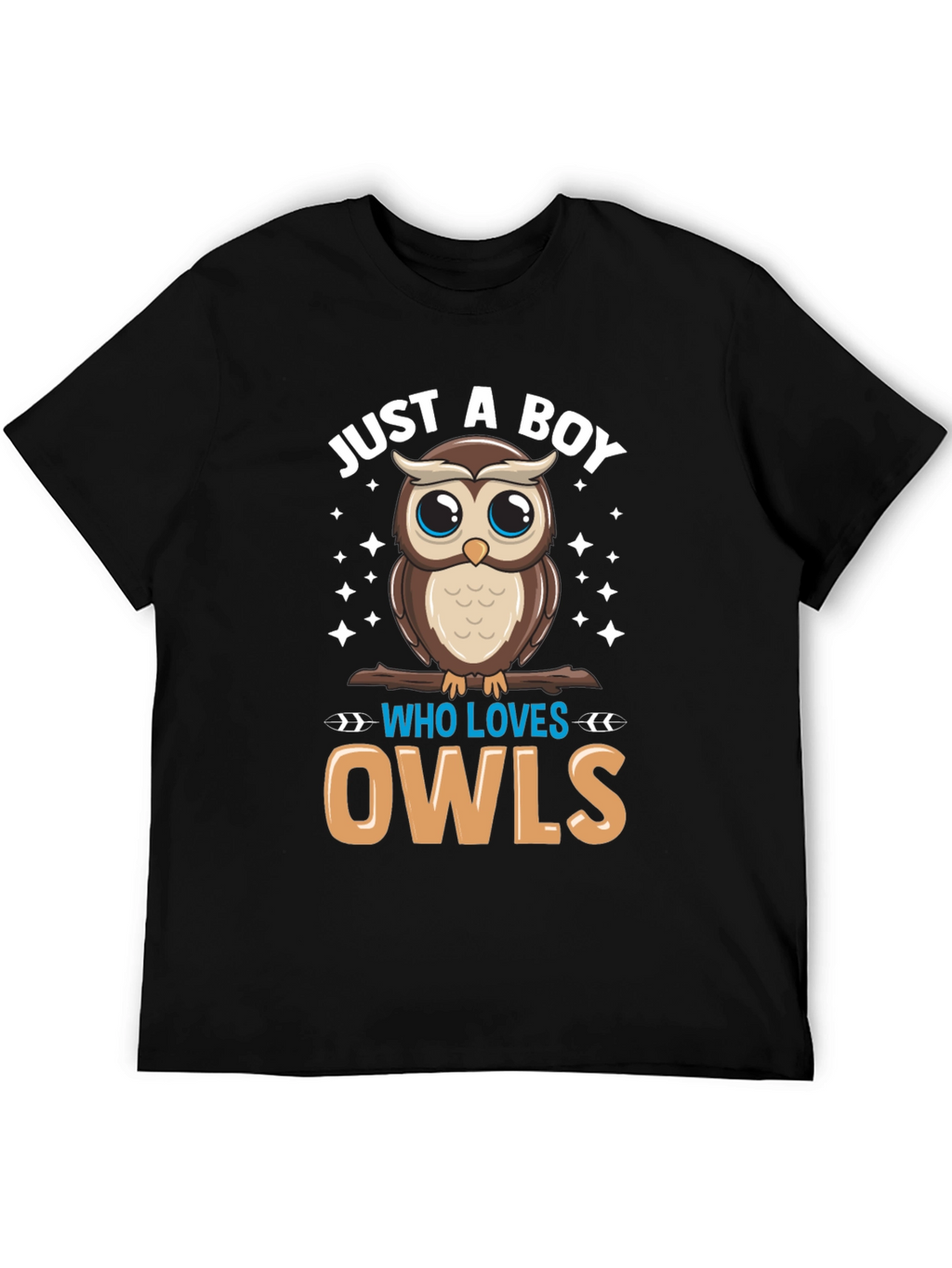 Boys Owl Lover T-Shirt - Cute Cartoon Design