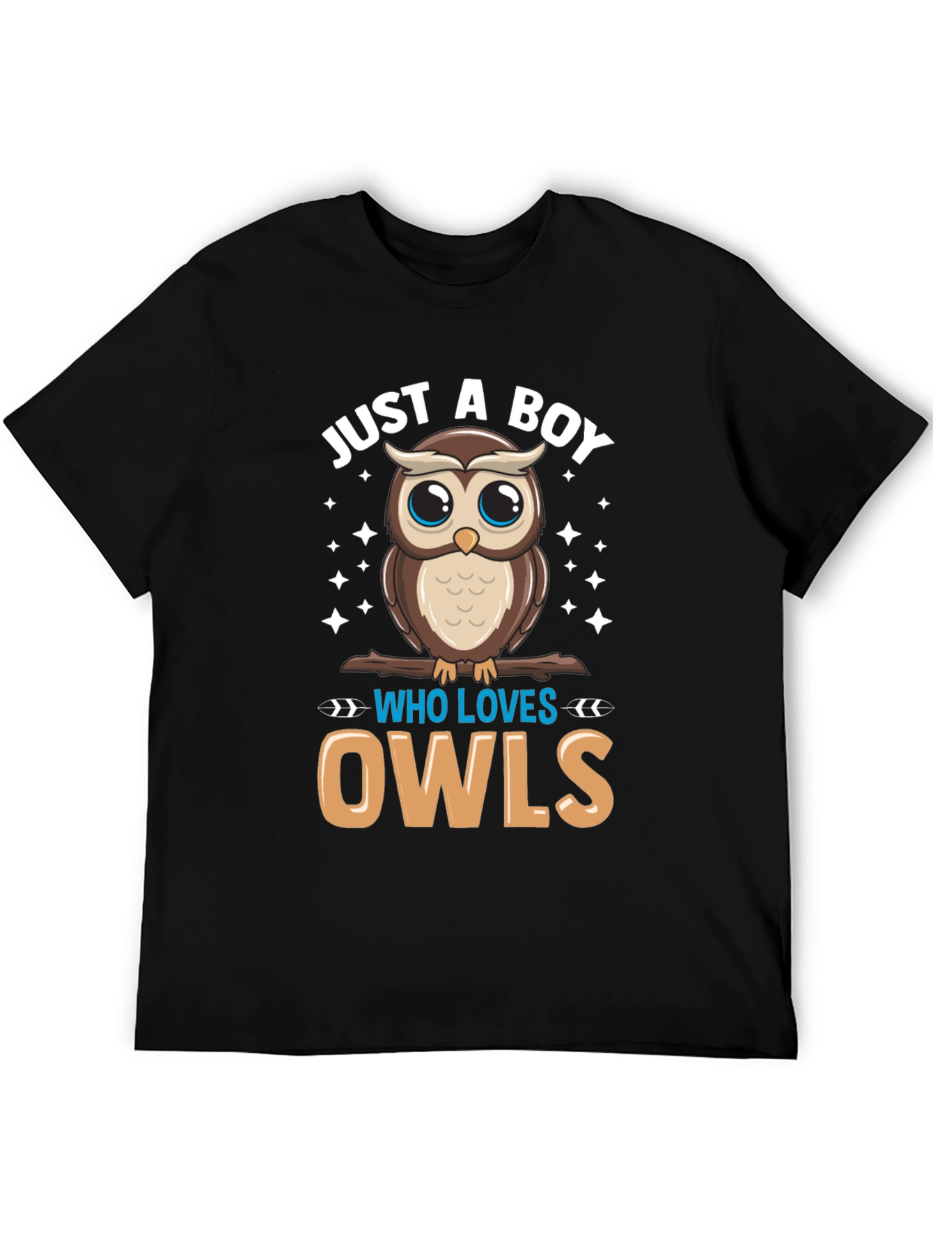 Boys Owl Lover T-Shirt - Cute Cartoon Design