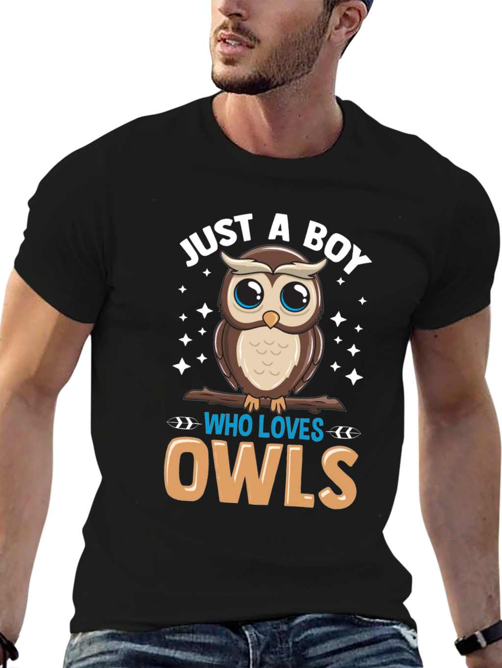 Boys Owl Lover T-Shirt - Cute Cartoon Design
