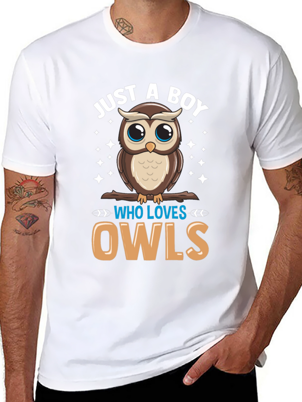 Boys Owl Lover T-Shirt - Cute Cartoon Design