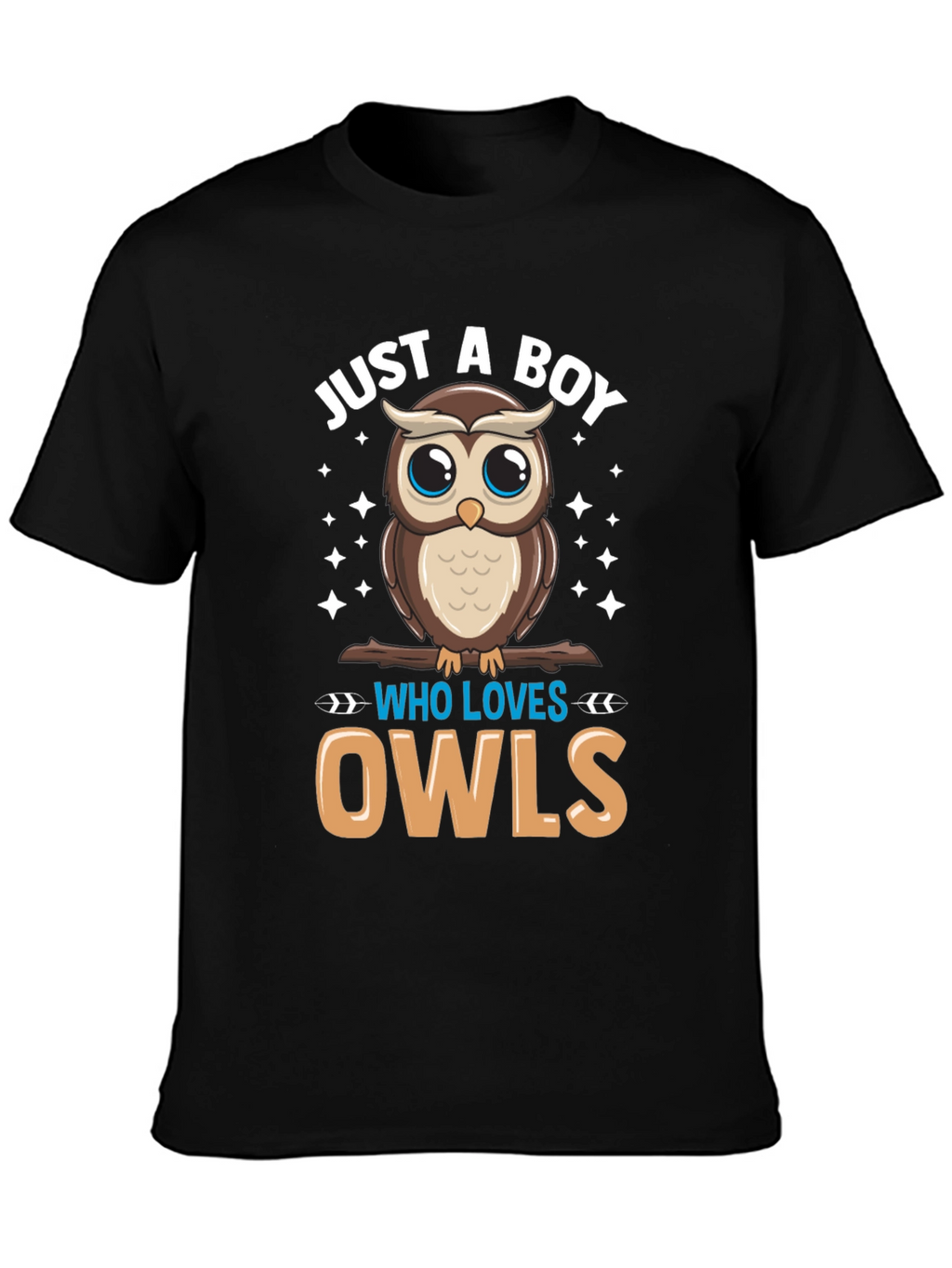 Boys Owl Lover T-Shirt - Cute Cartoon Design