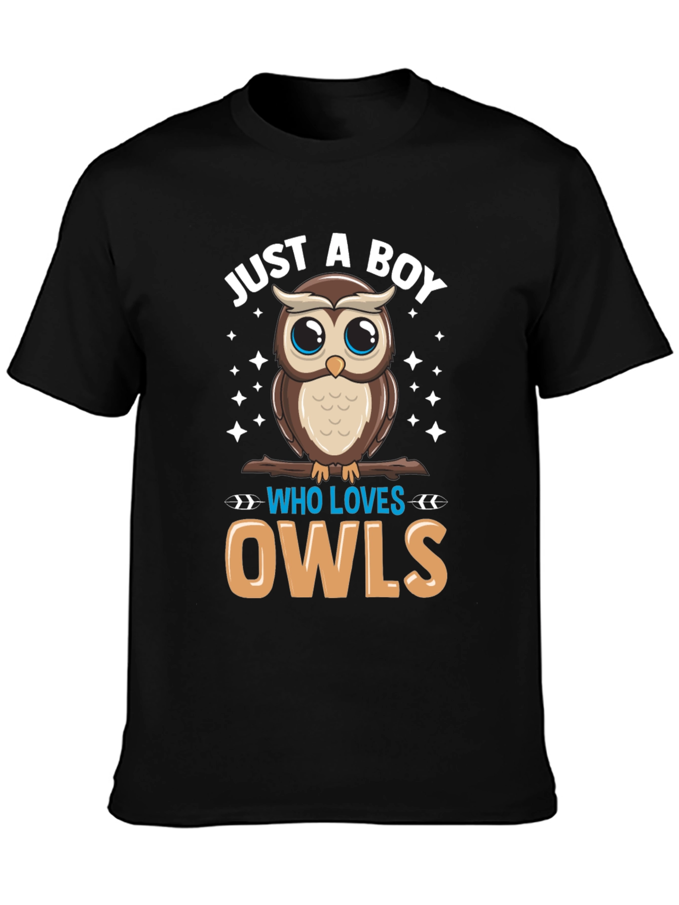 Boys Owl Lover T-Shirt - Cute Cartoon Design
