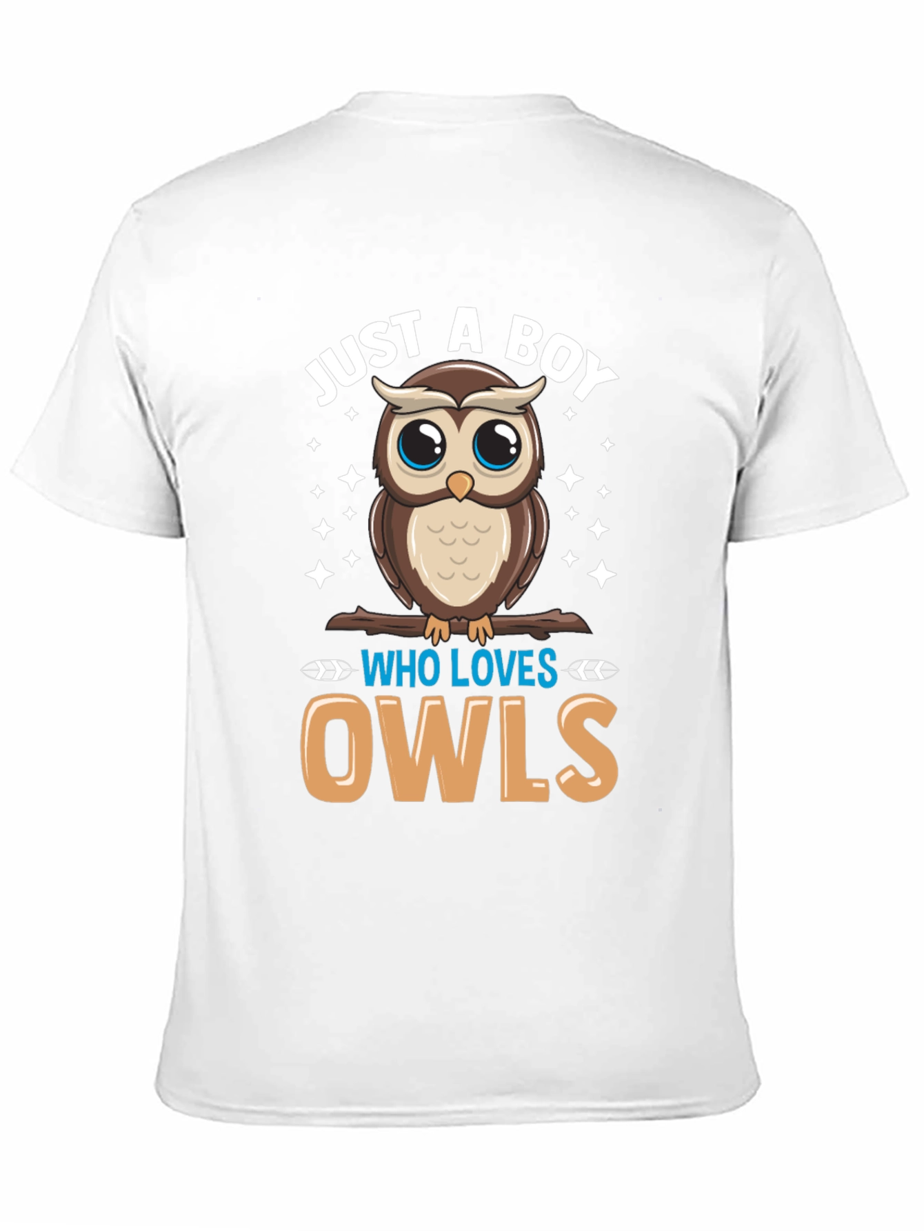 Boys Owl Lover T-Shirt - Cute Cartoon Design