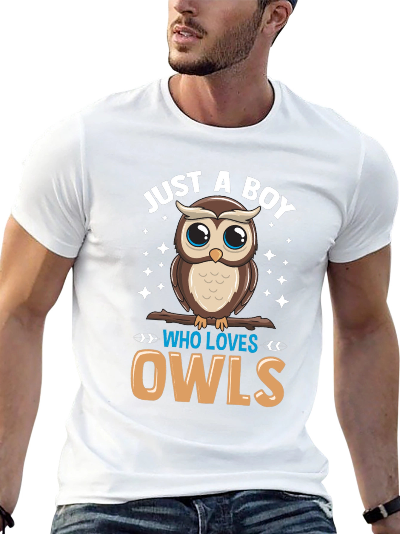 Boys Owl Lover T-Shirt - Cute Cartoon Design