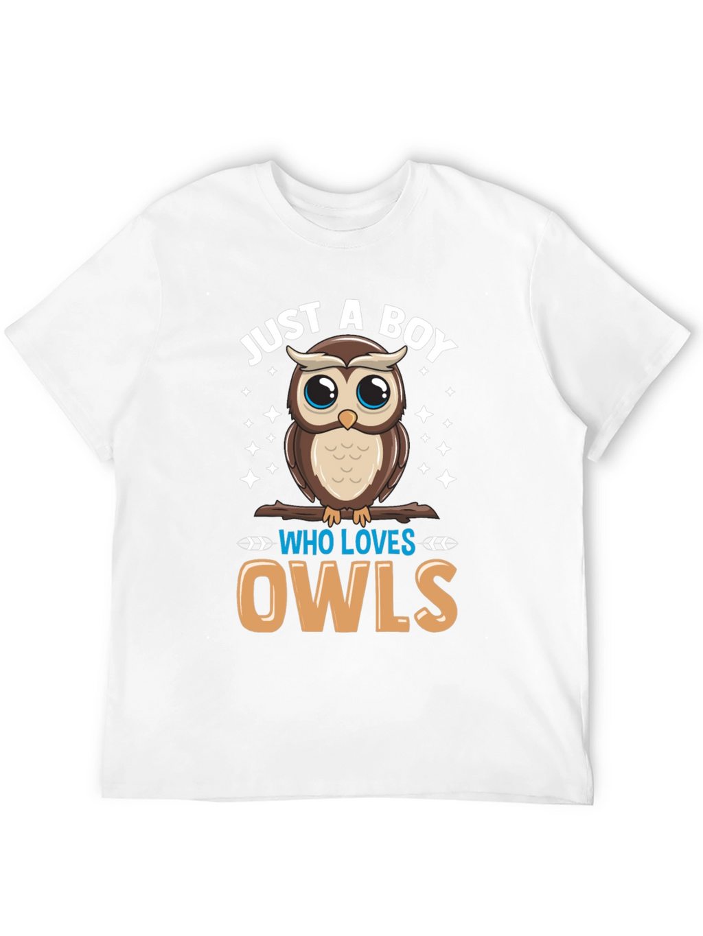 Boys Owl Lover T-Shirt - Cute Cartoon Design